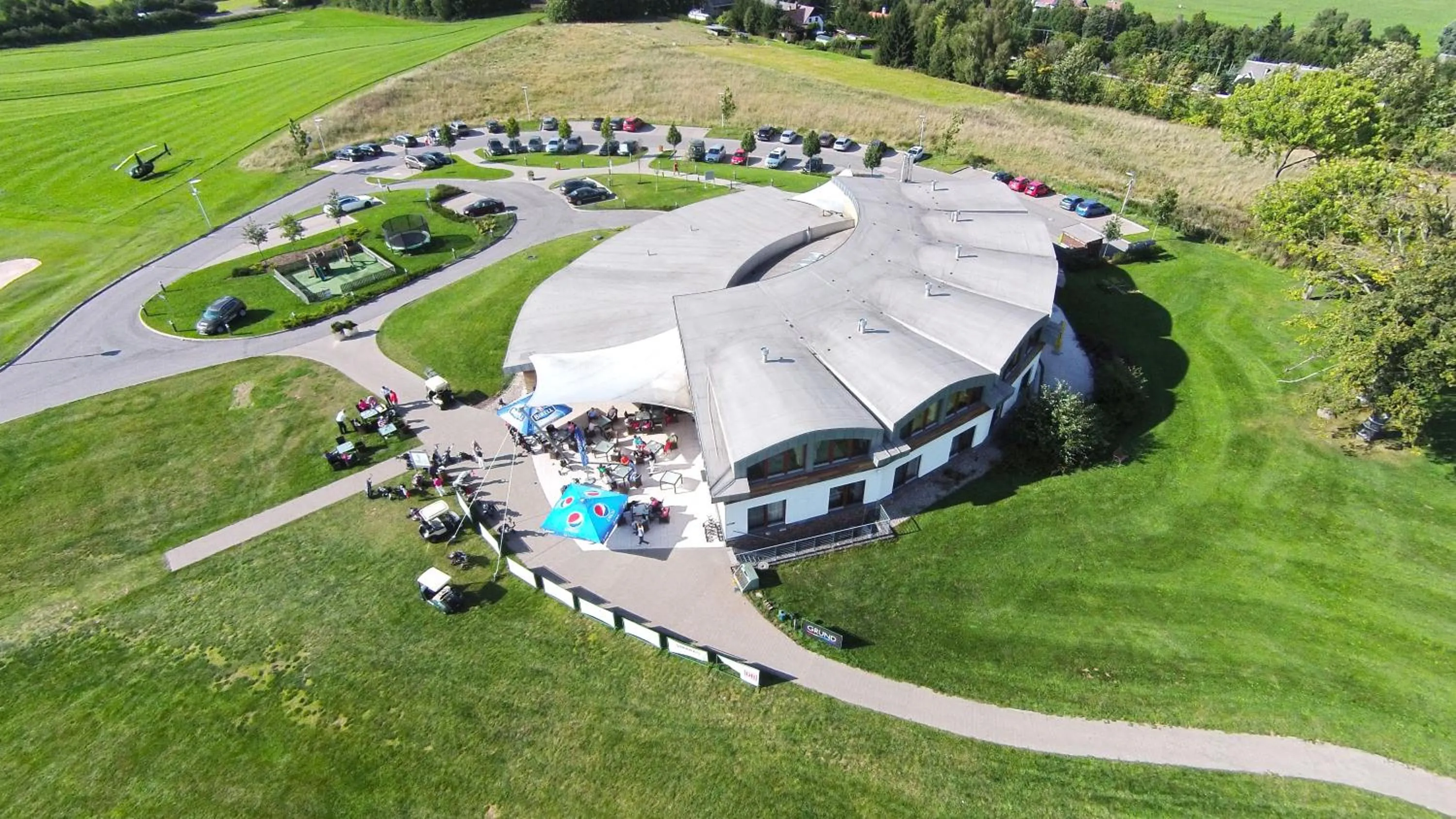 Bird's eye view in Grund Resort Golf and Ski