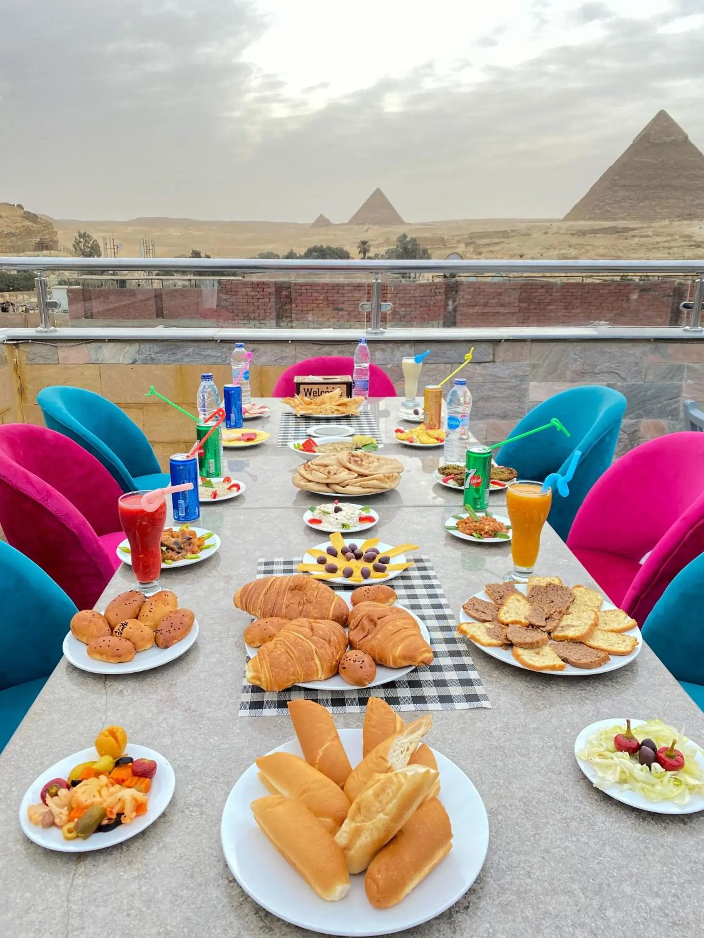 Buffet breakfast in Best View Pyramids Hotel Buffet breakfast in Best View Pyramids Hotel