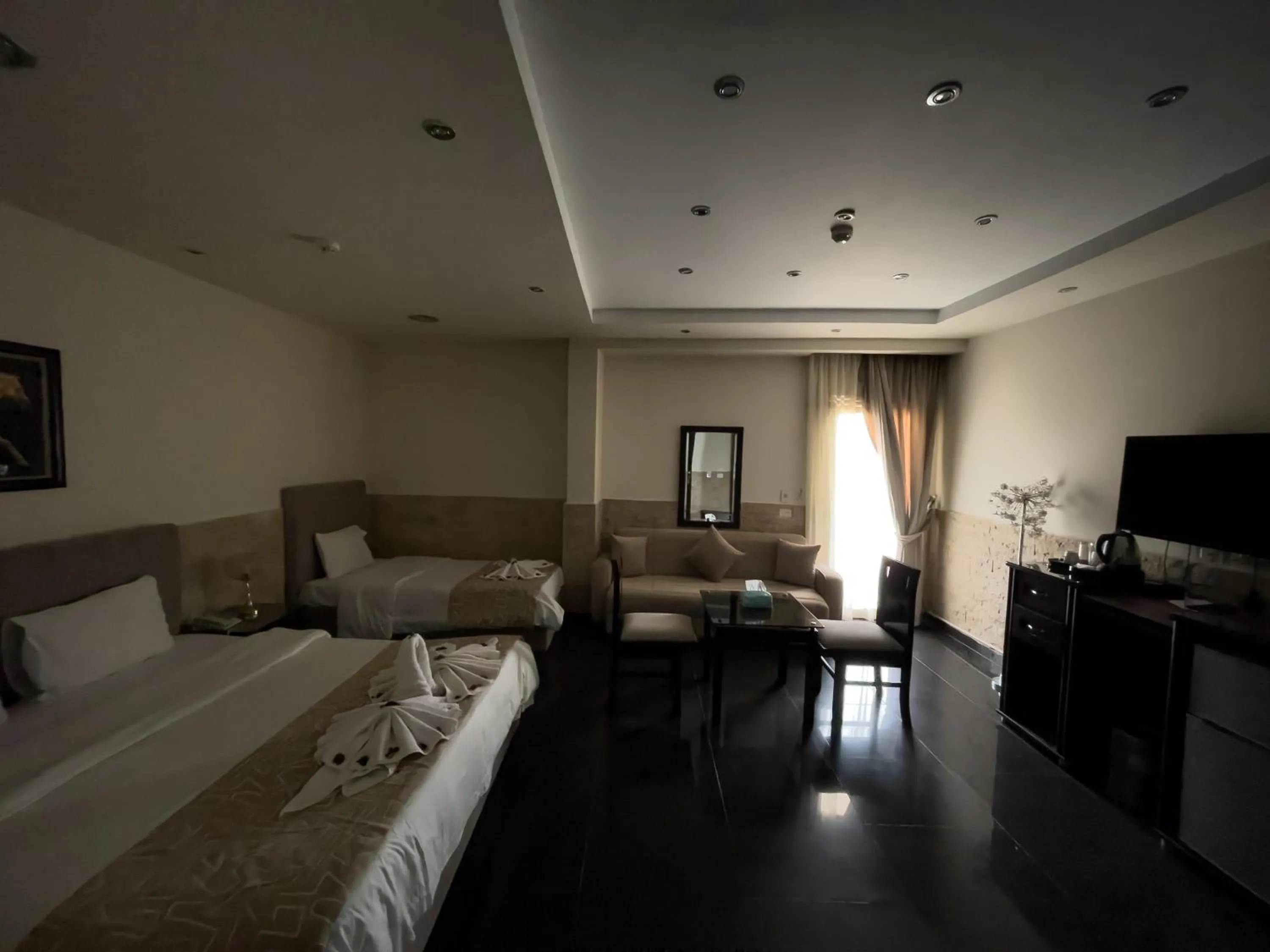 Bed in Best View Pyramids Hotel