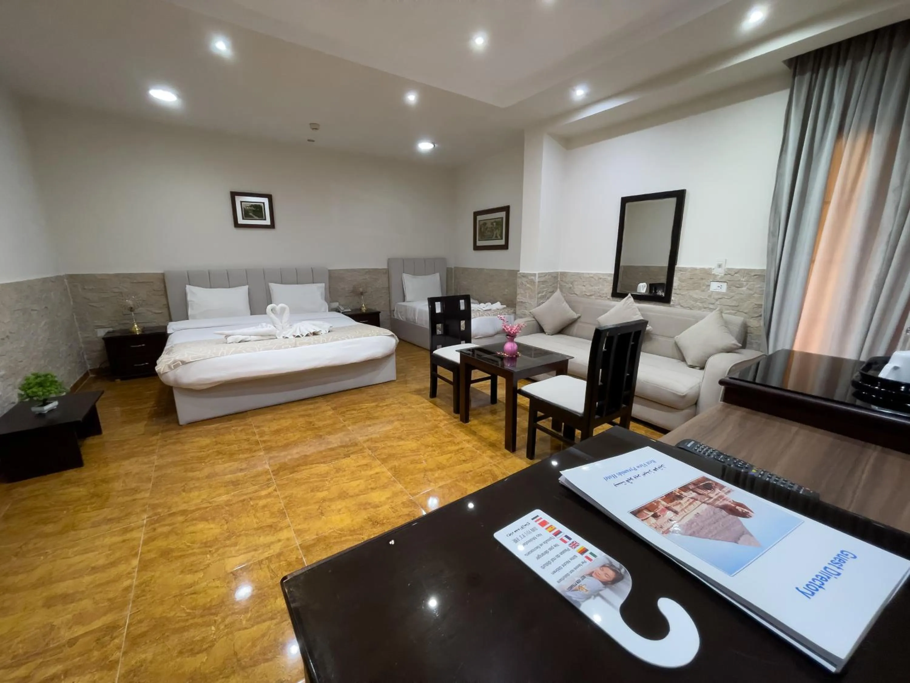 Bed in Best View Pyramids Hotel