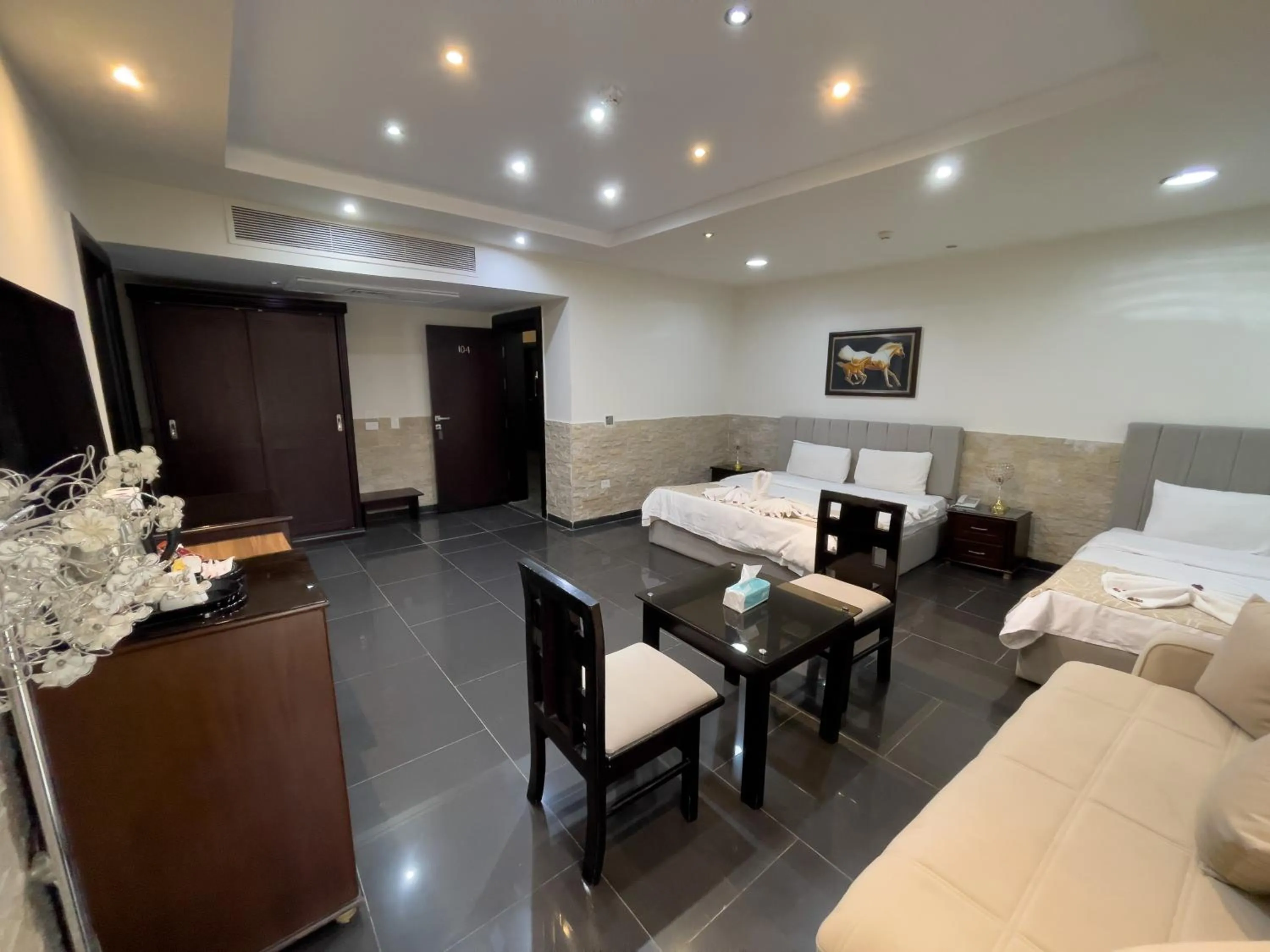 Bed in Best View Pyramids Hotel