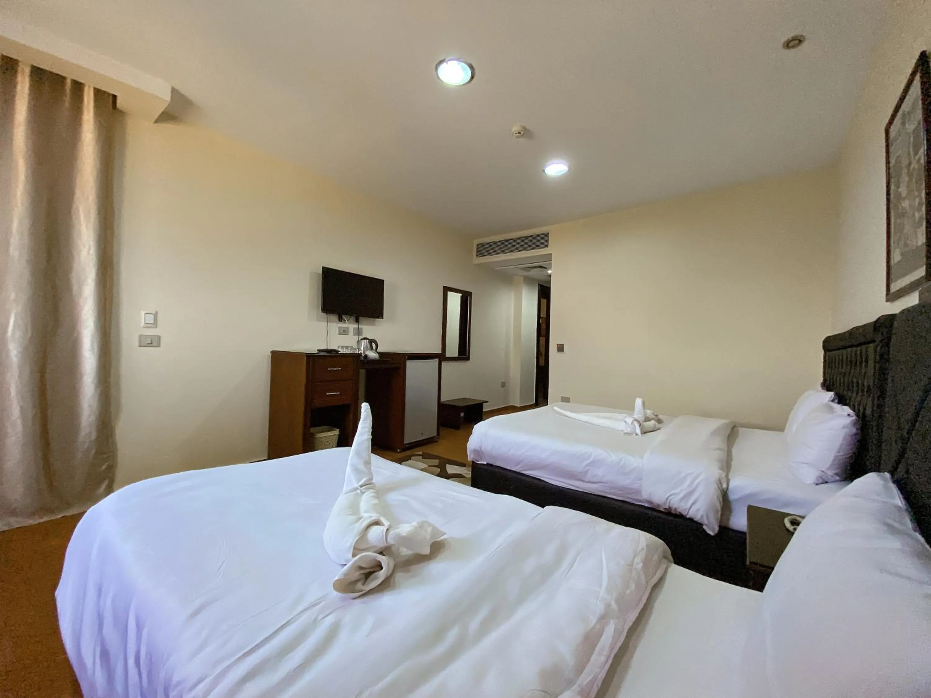 Bed in Best View Pyramids Hotel