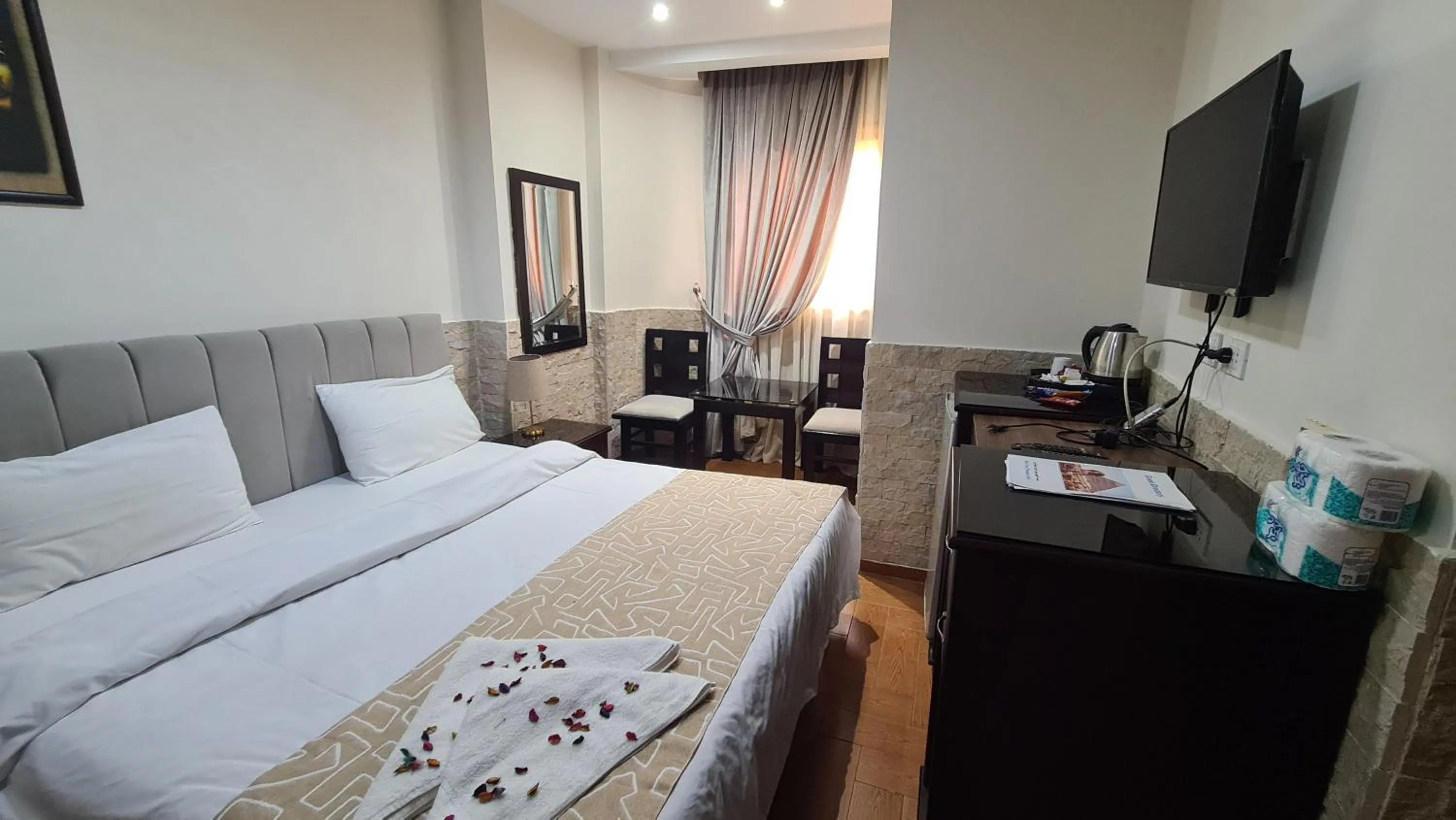 Bed in Best View Pyramids Hotel