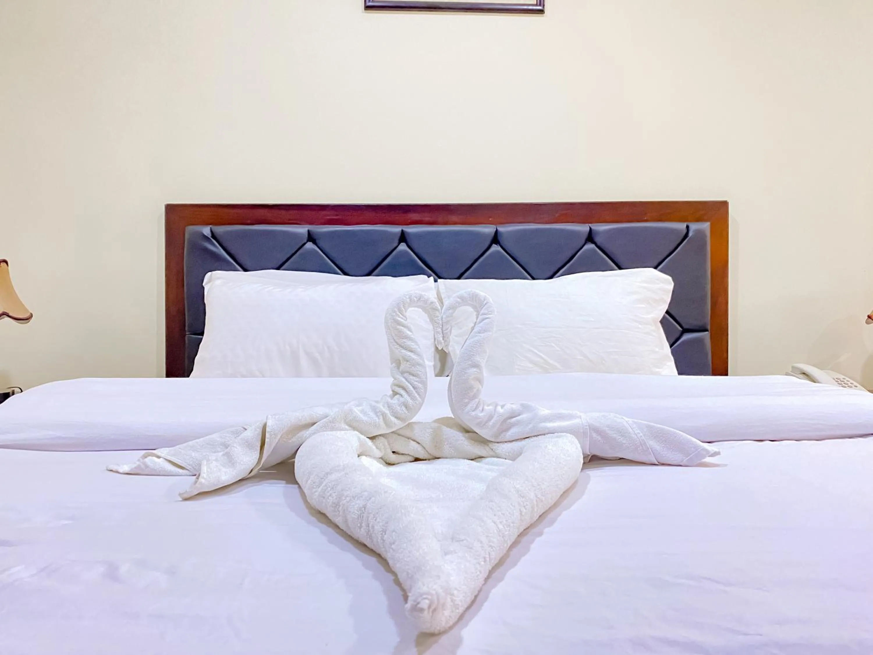 Bed in Best View Pyramids Hotel