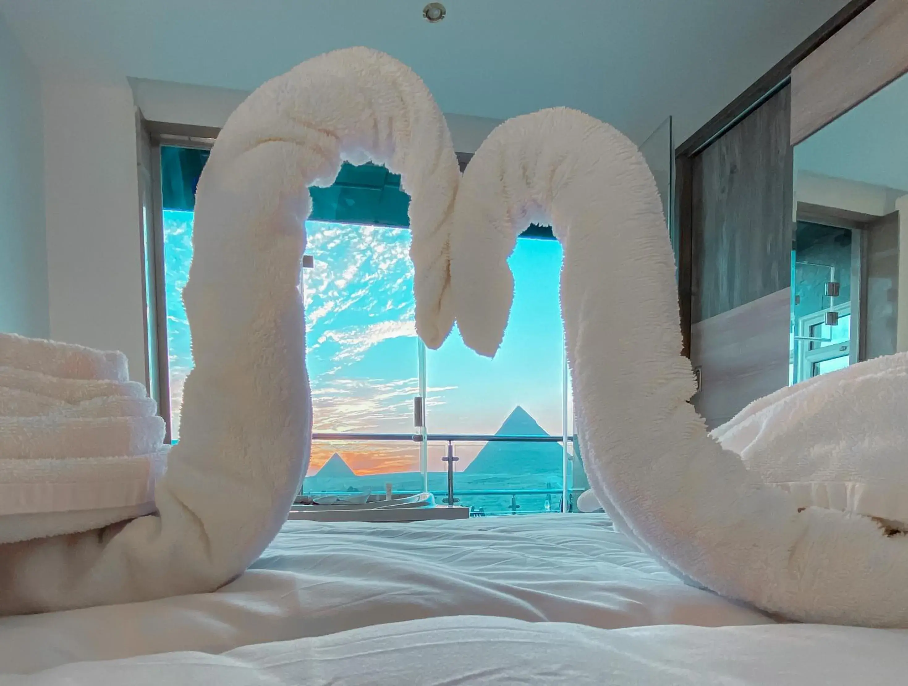 Bed in Best View Pyramids Hotel Bed in Best View Pyramids Hotel