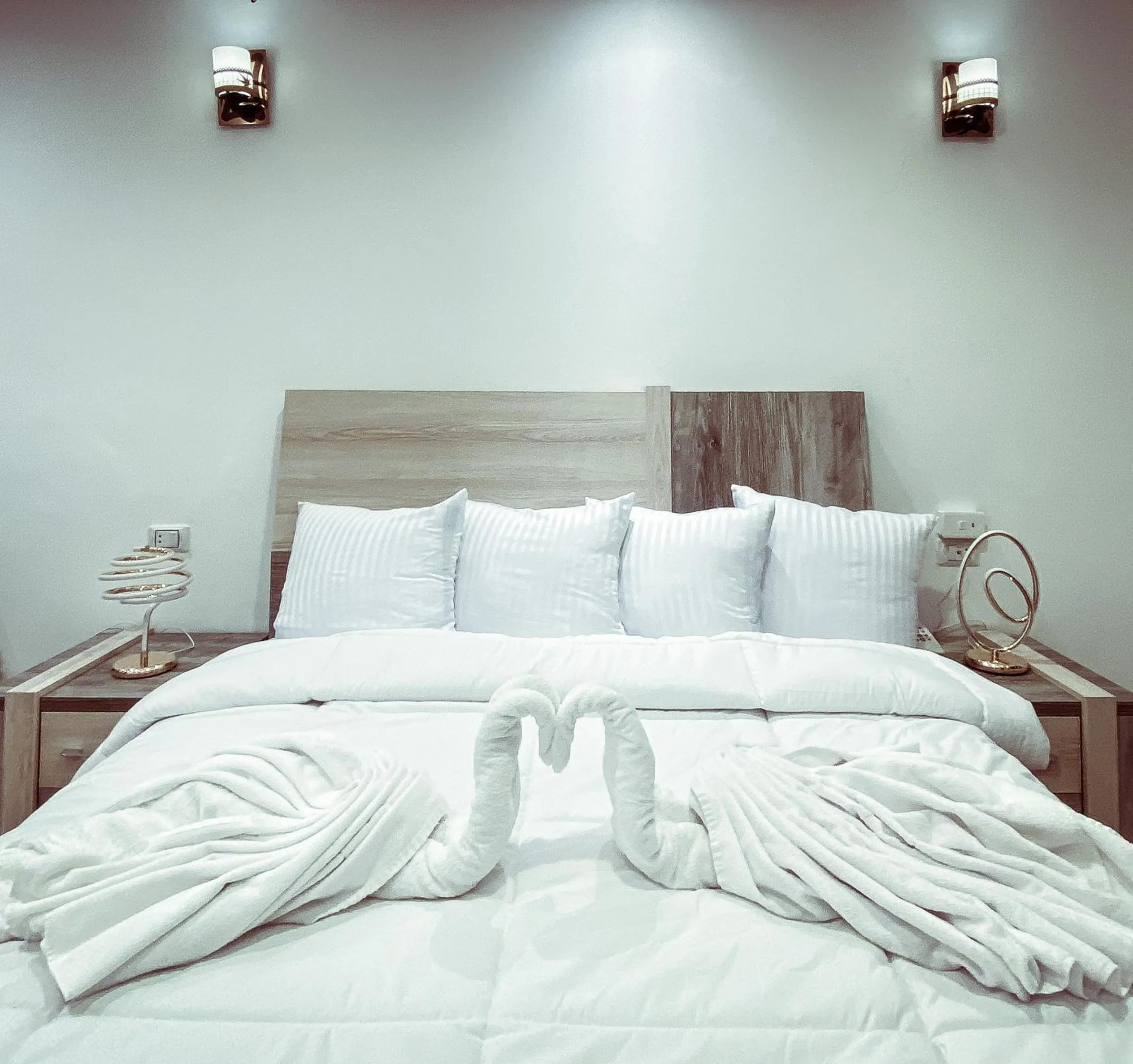 Bed in Best View Pyramids Hotel