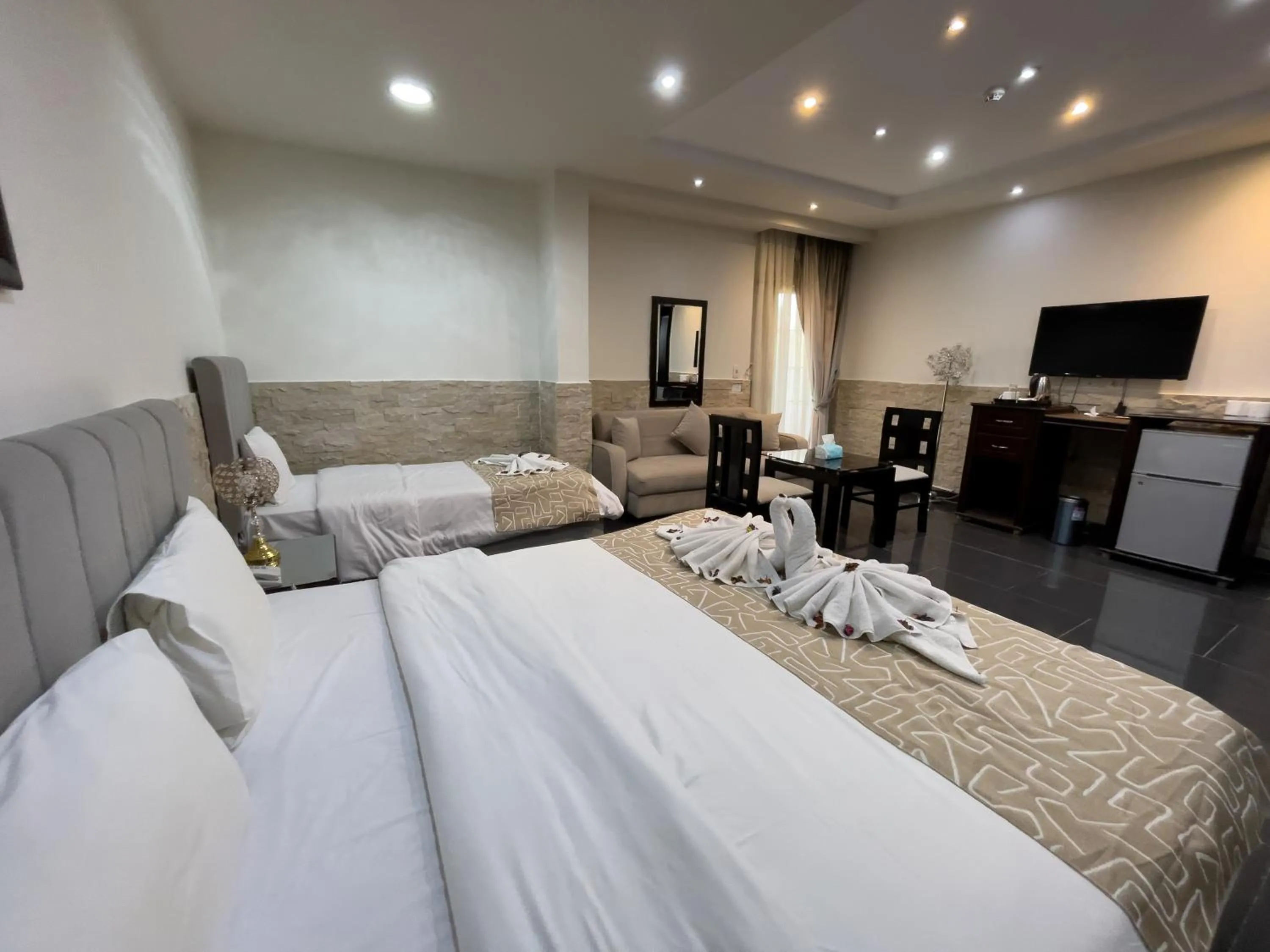 Bed in Best View Pyramids Hotel