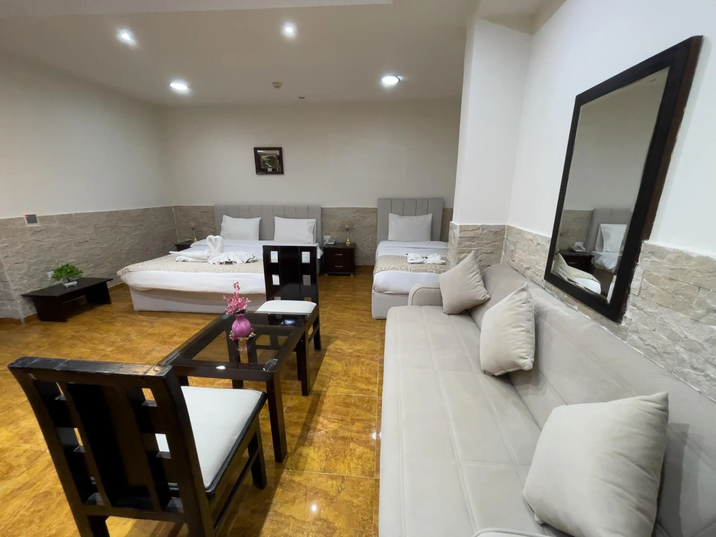 Bed in Best View Pyramids Hotel