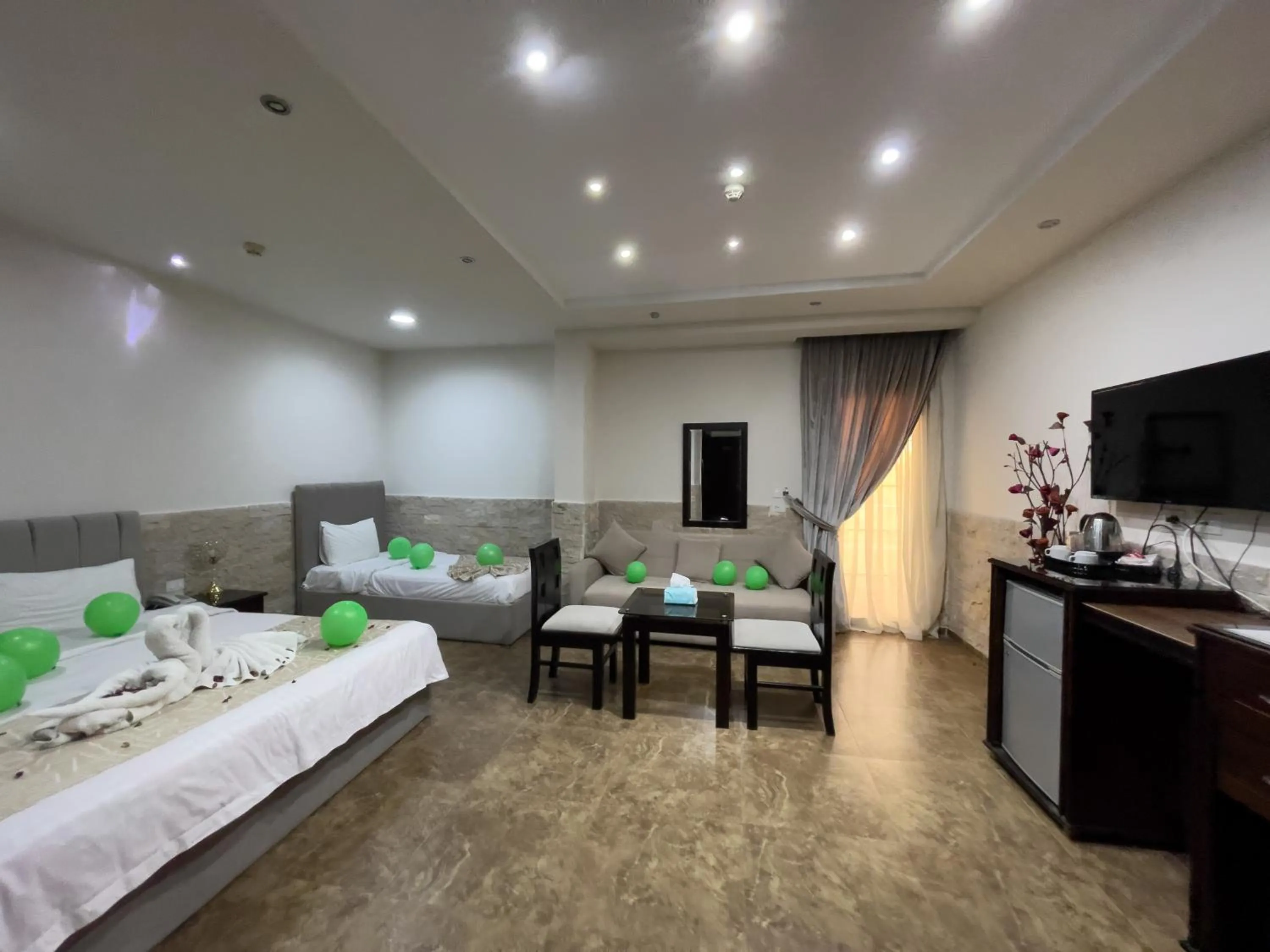 Bed in Best View Pyramids Hotel