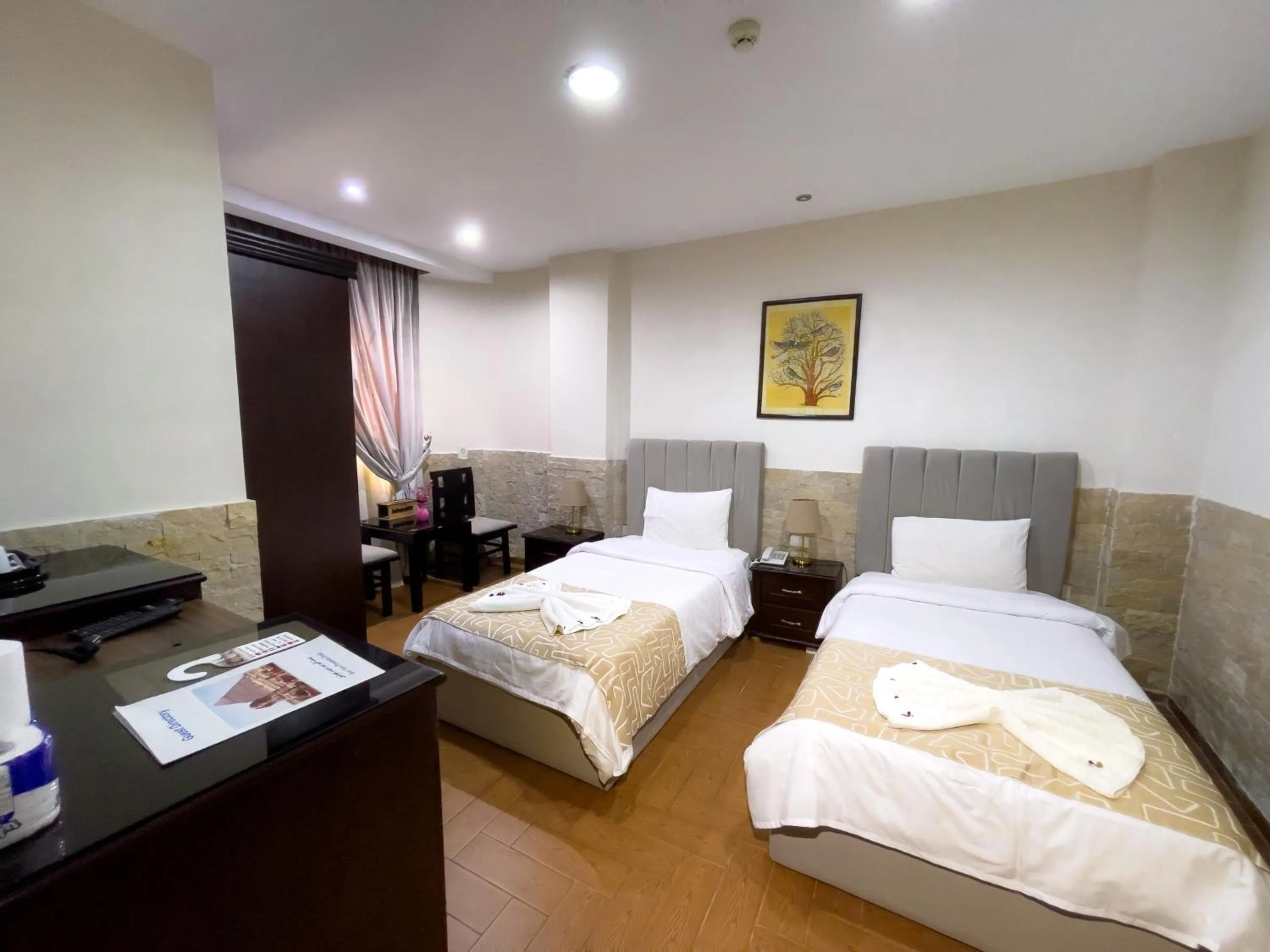 Bed in Best View Pyramids Hotel