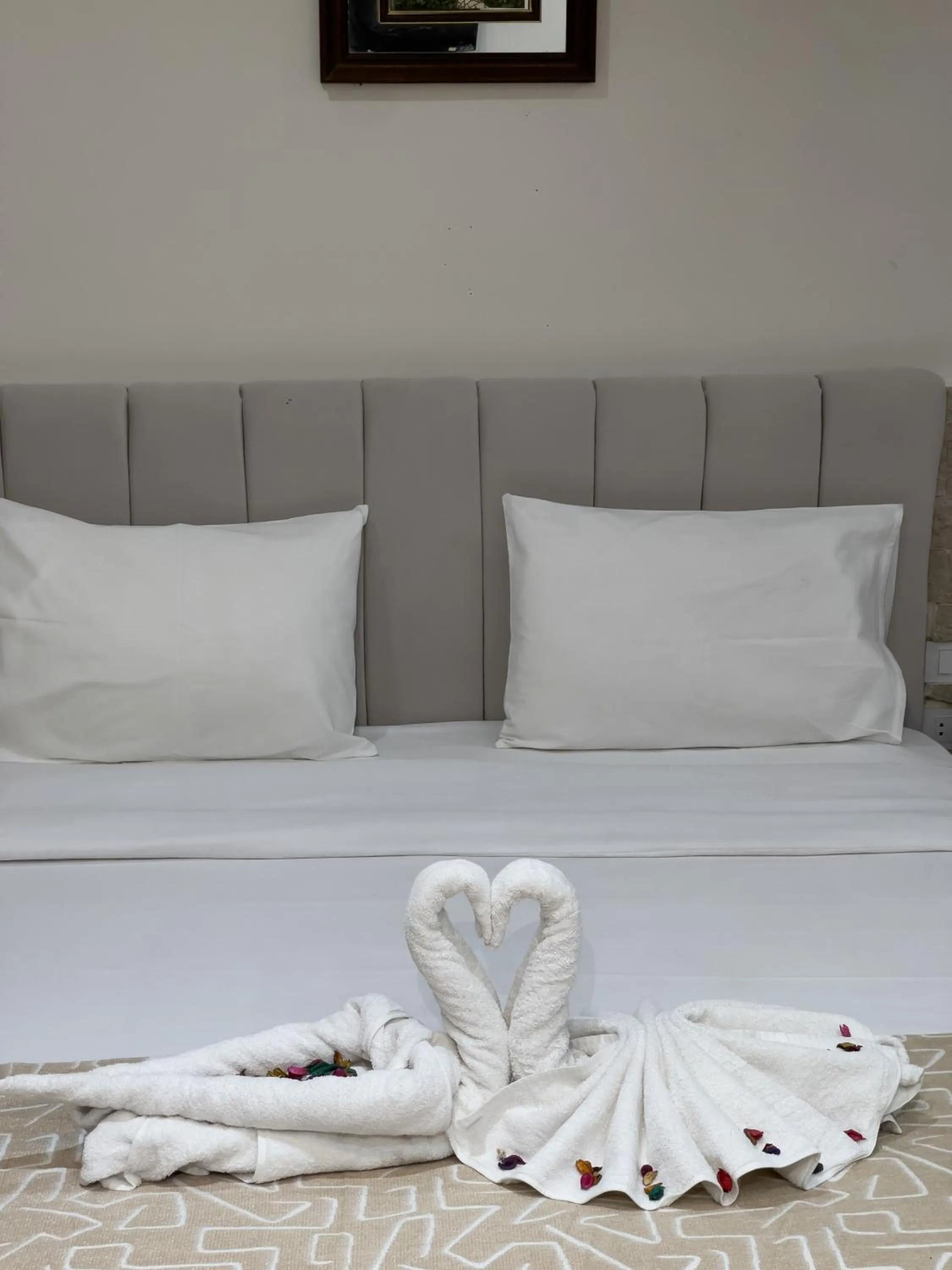 Bed in Best View Pyramids Hotel