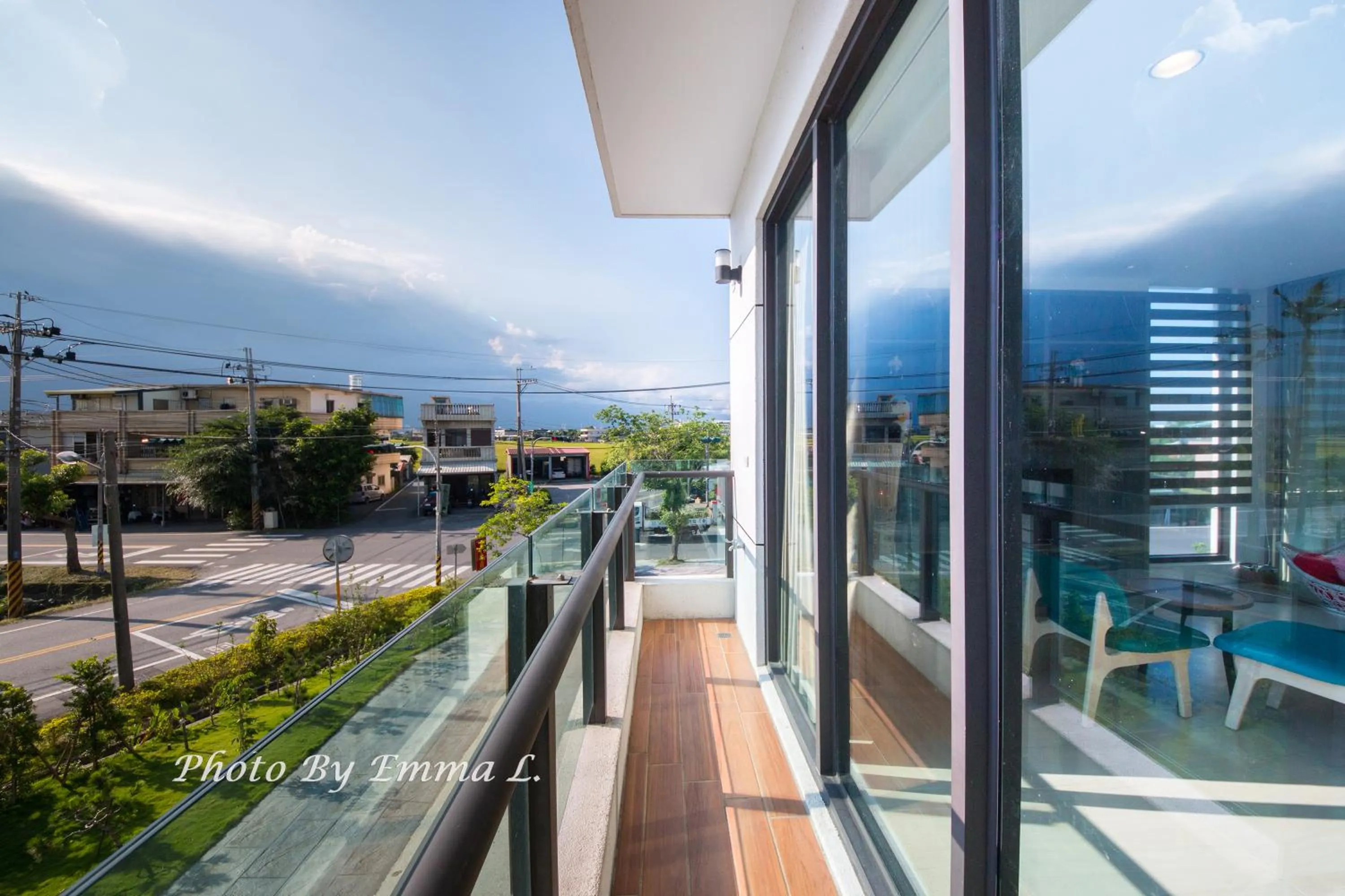 Balcony/Terrace in Colorful Fish Cottage