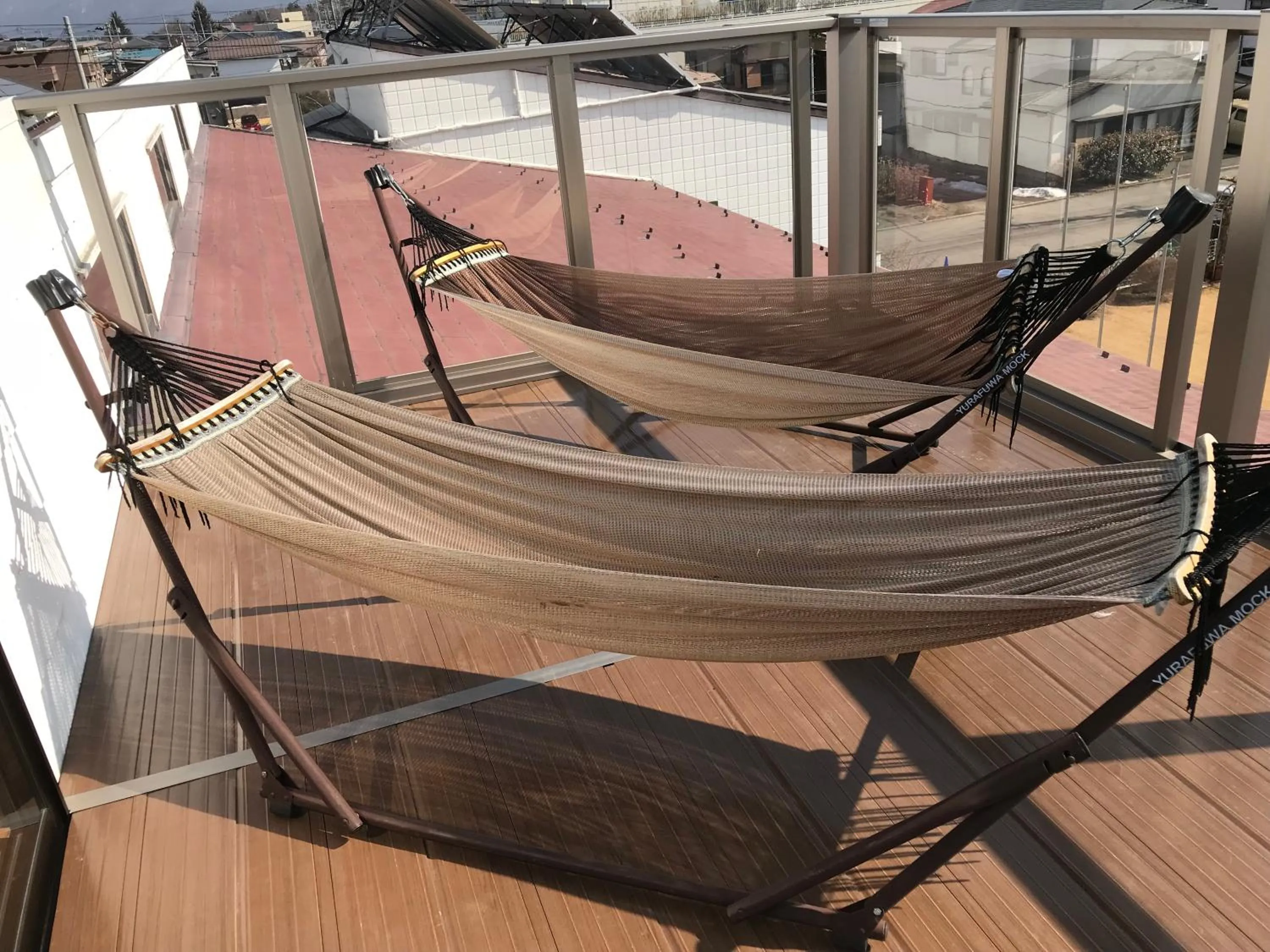 Balcony/Terrace in K's House Fuji View - Travelers Hostel