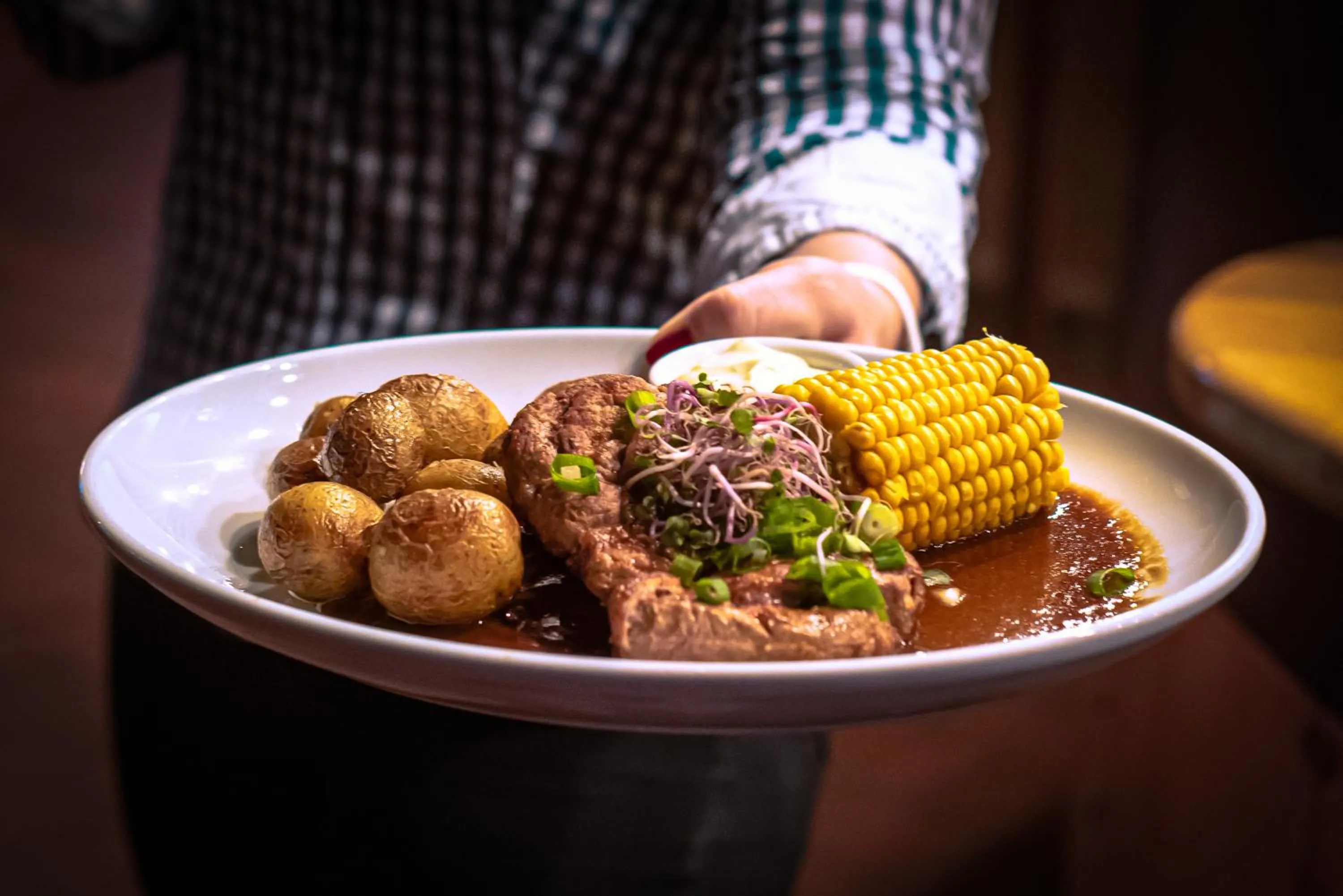 Restaurant/places to eat in Hotel Purkmistr