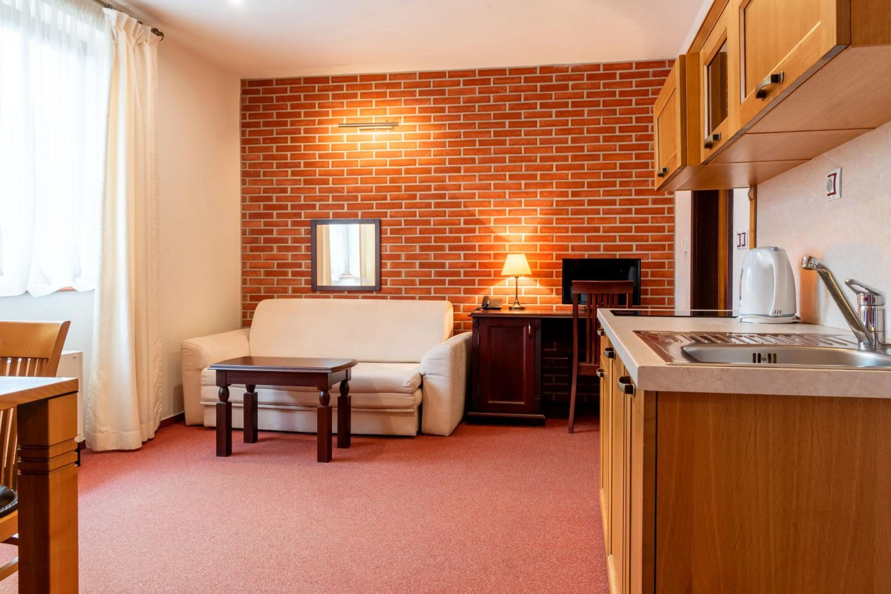 kitchen in Hotel Purkmistr