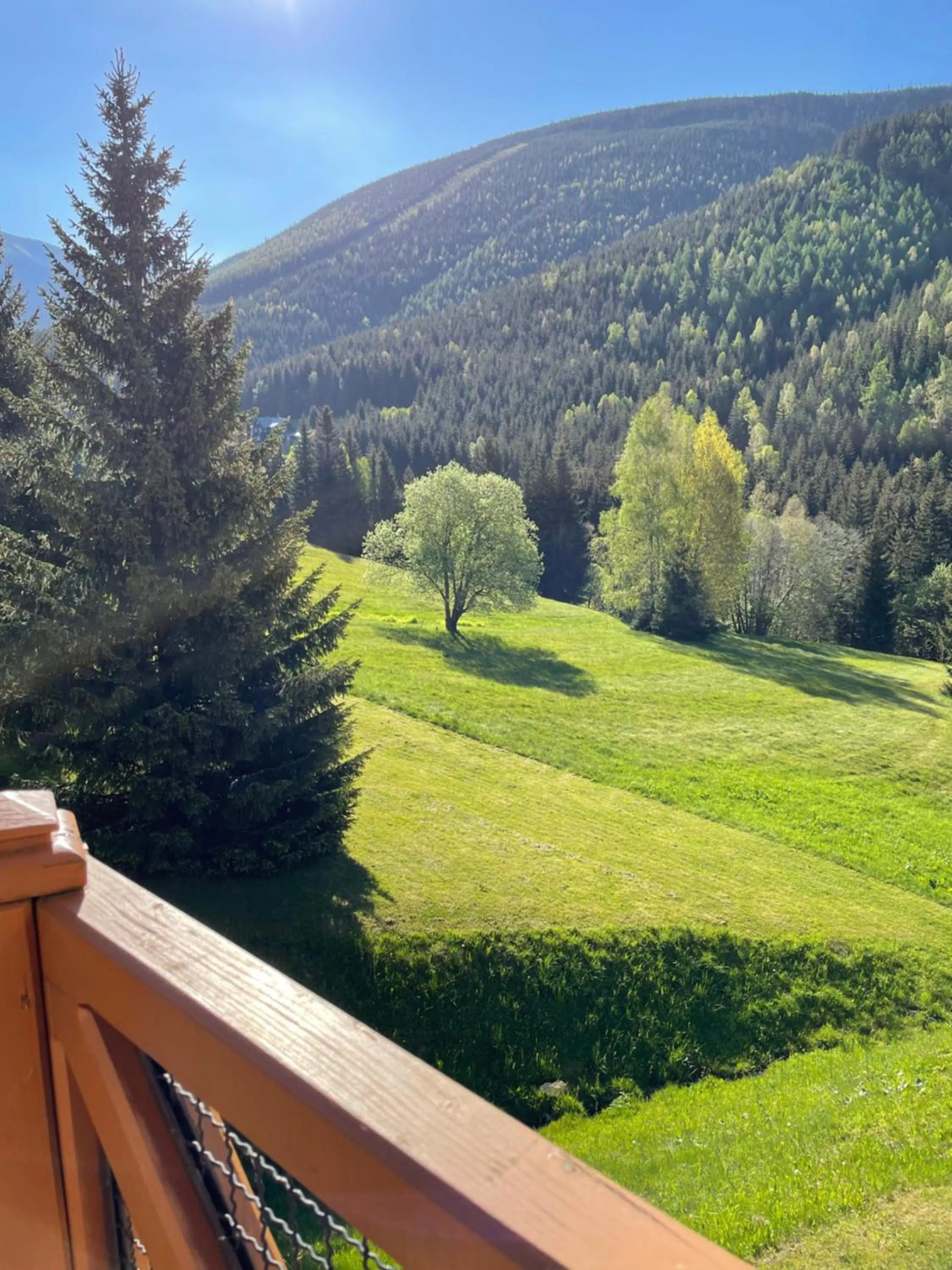 Mountain view in Hotel Zátiší