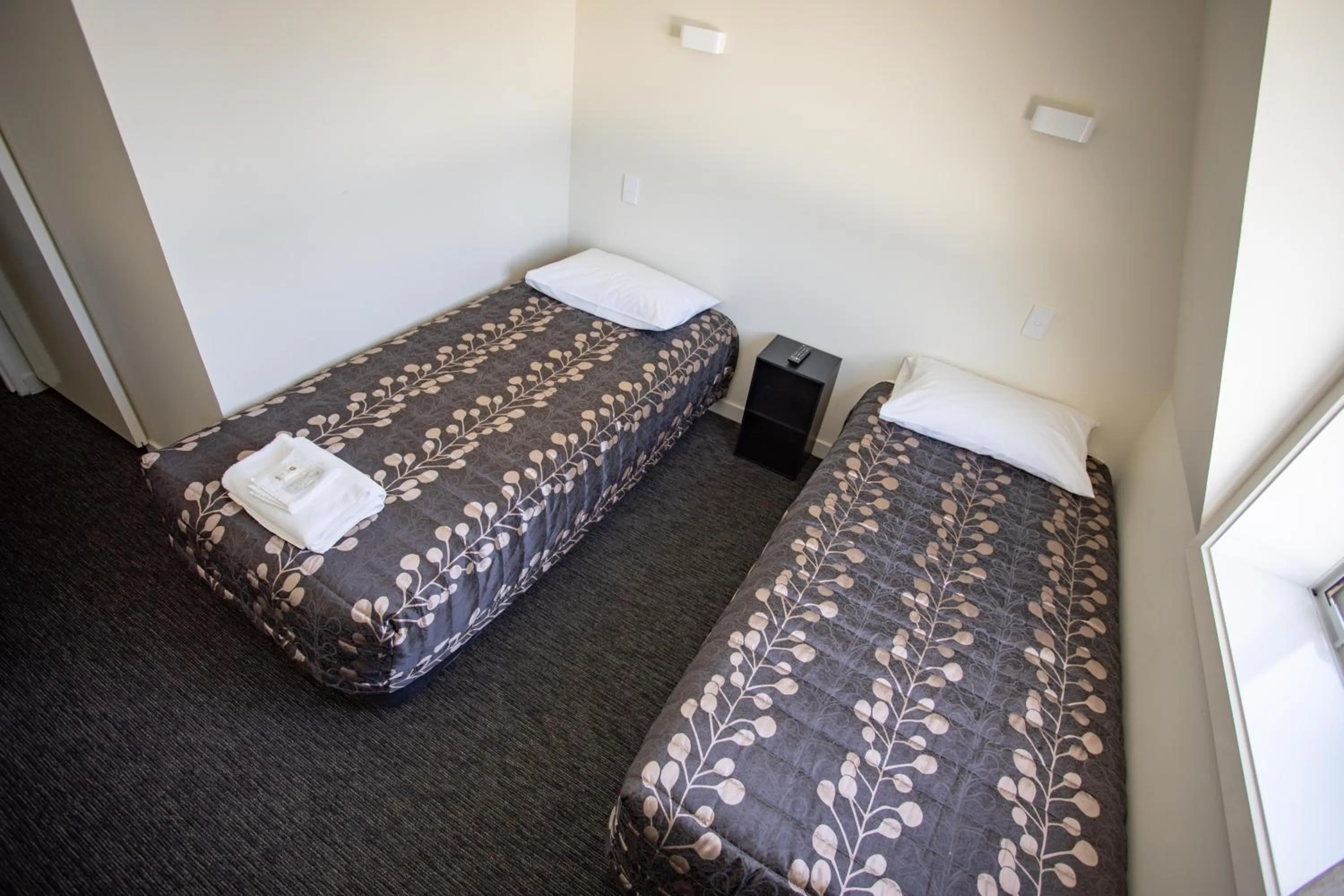 Bed in Southern Cross Lodge Methven