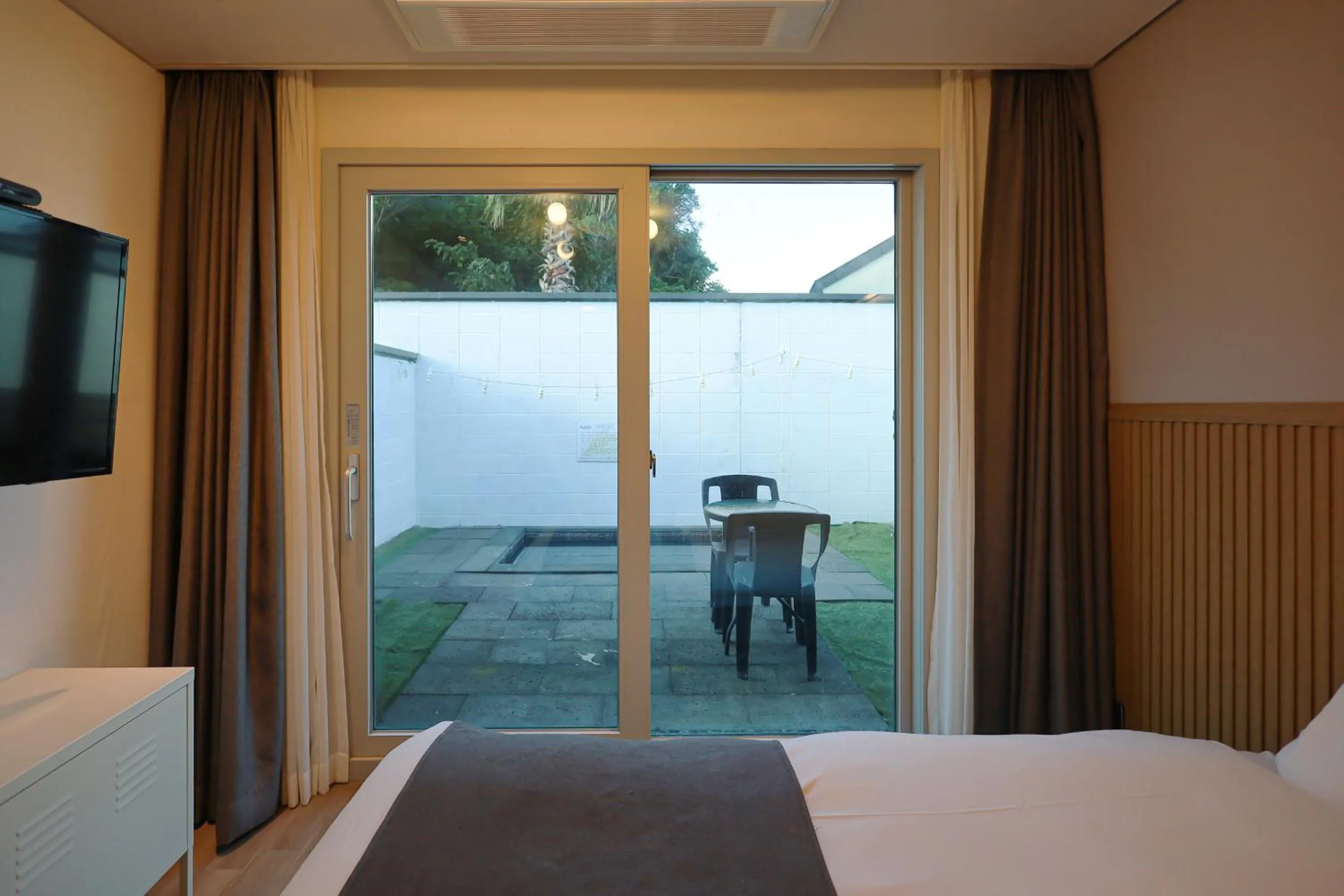 View (from property/room), Bed in Pool and Villa Sorang