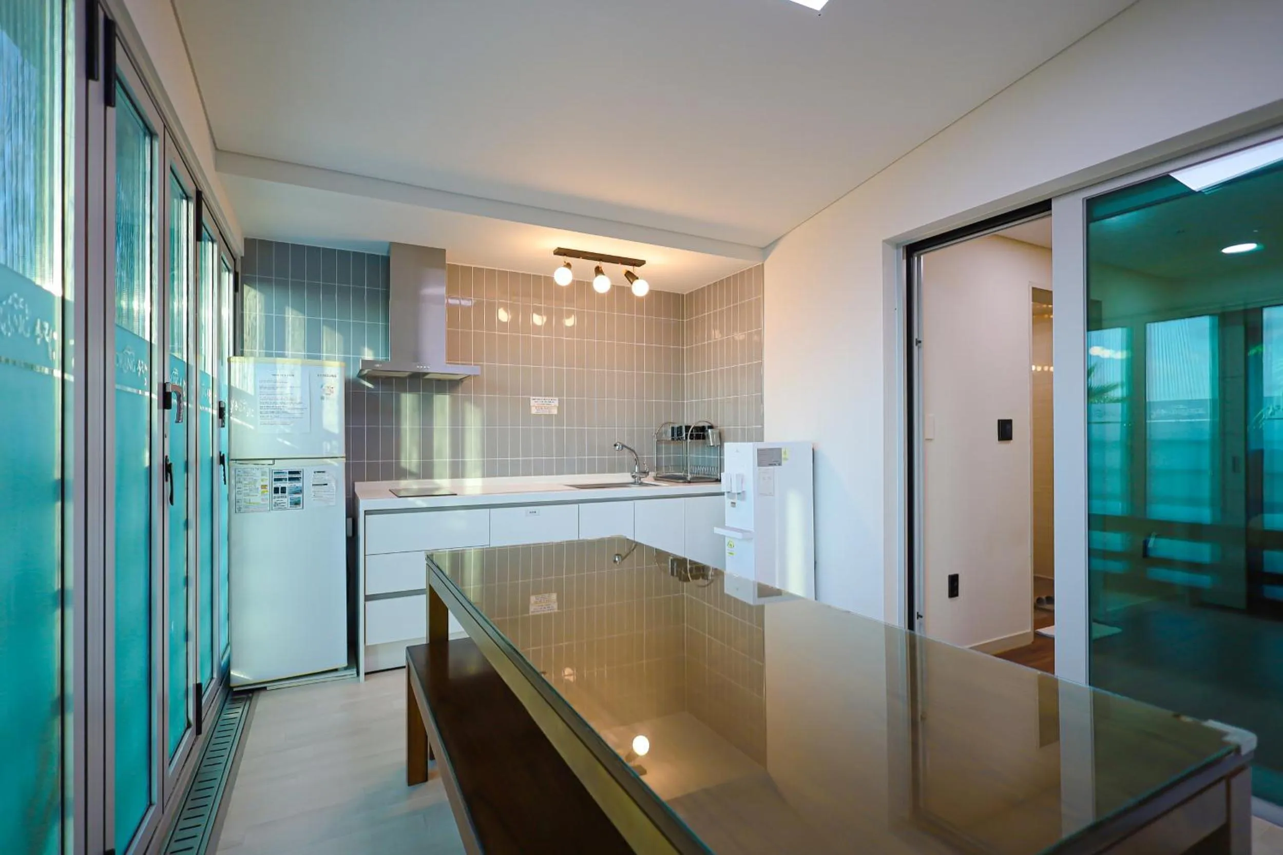Kitchen or kitchenette in Pool and Villa Sorang