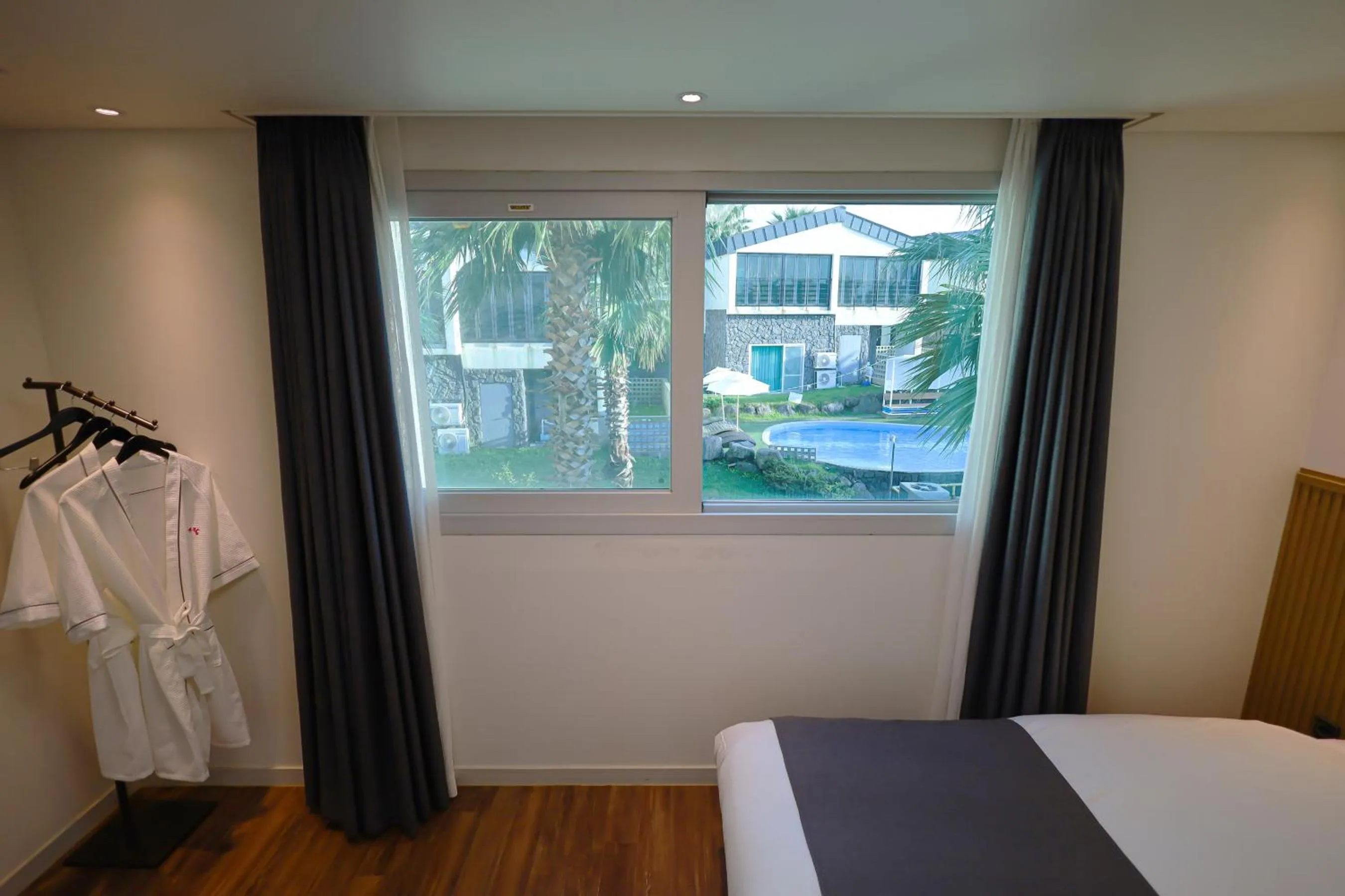 View (from property/room), Bed in Pool and Villa Sorang