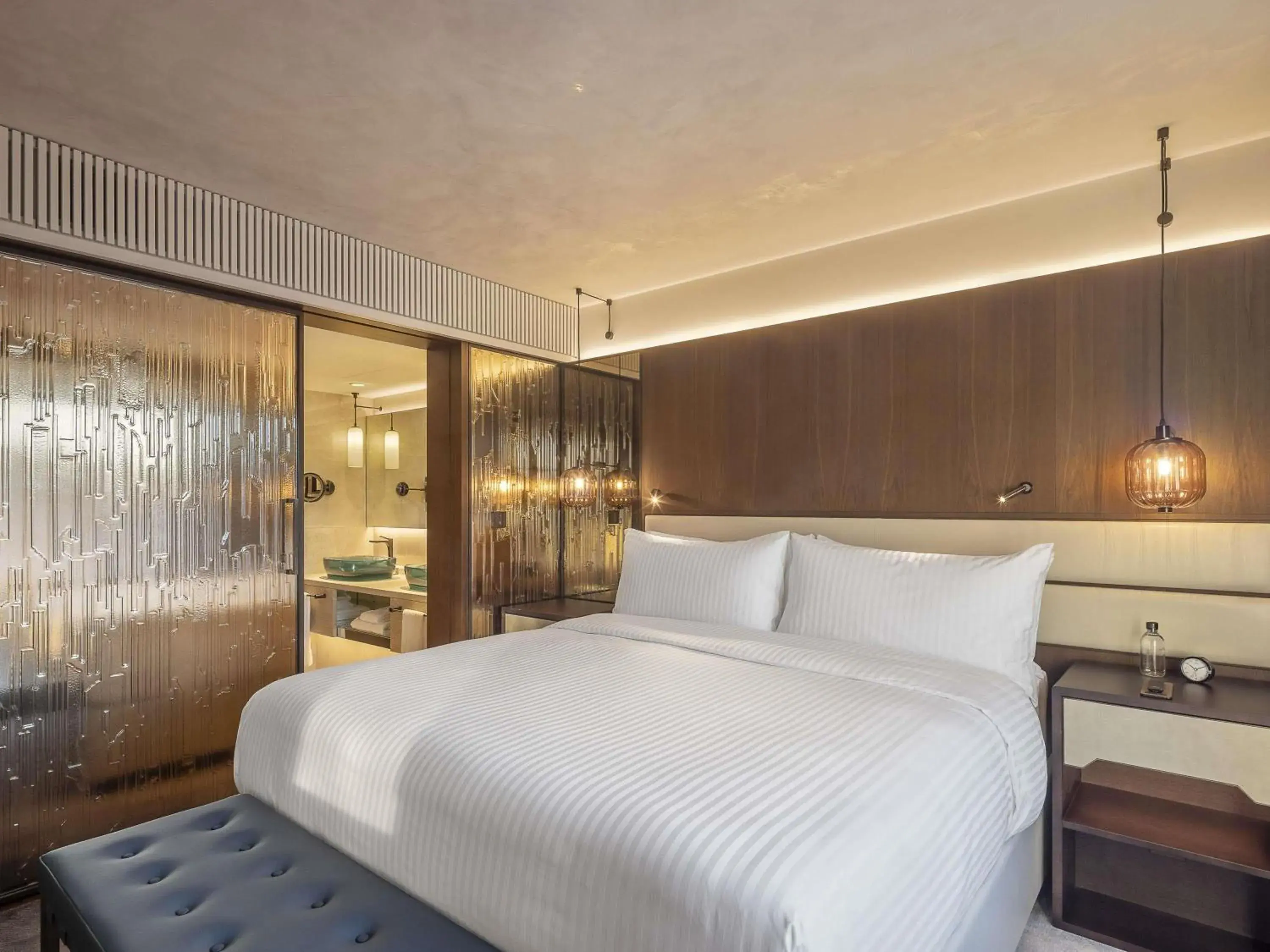 Bedroom, Bed in Fairmont Golden Prague Bedroom, Bed in Fairmont Golden Prague