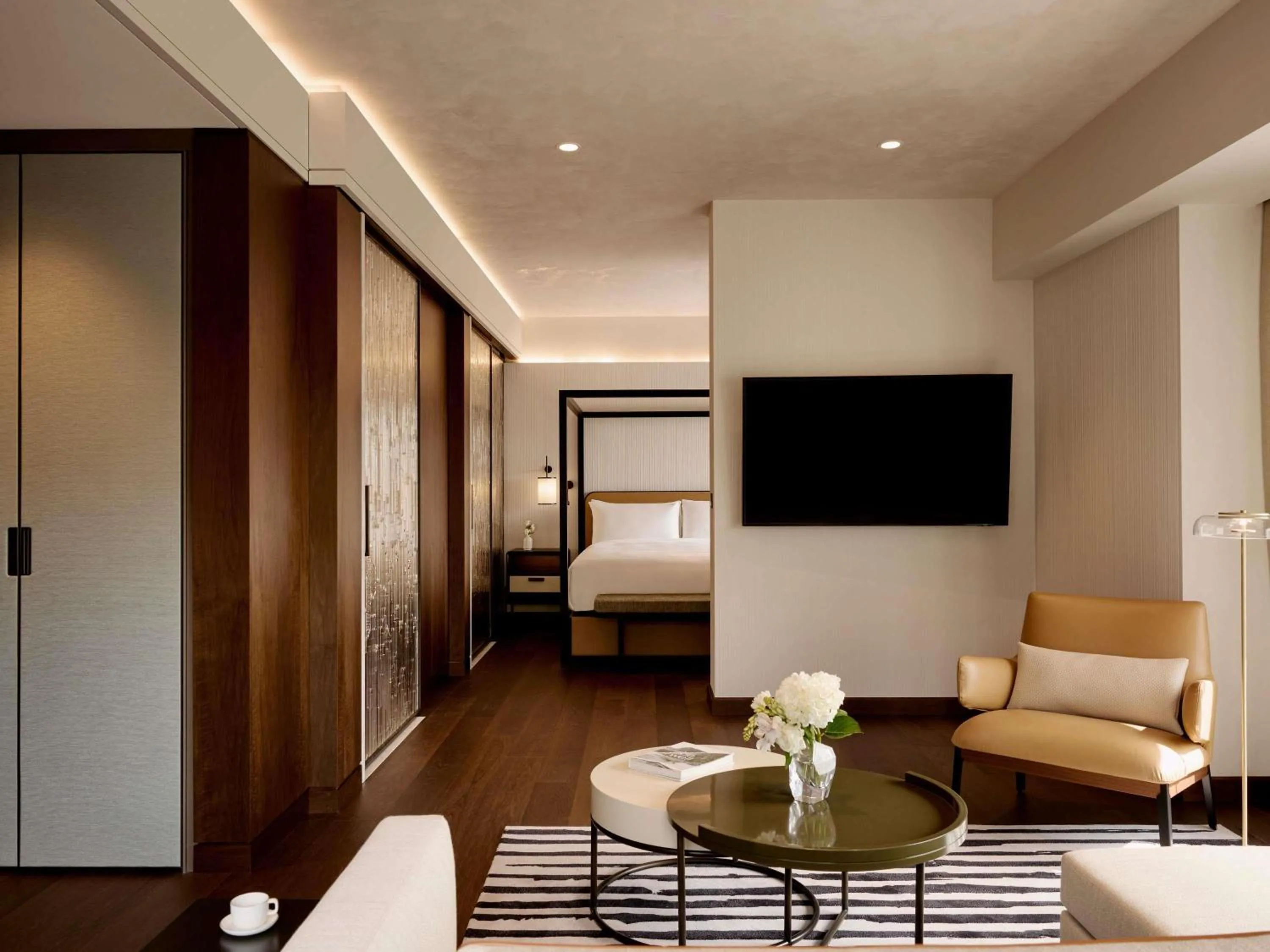 Bedroom, Bed in Fairmont Golden Prague