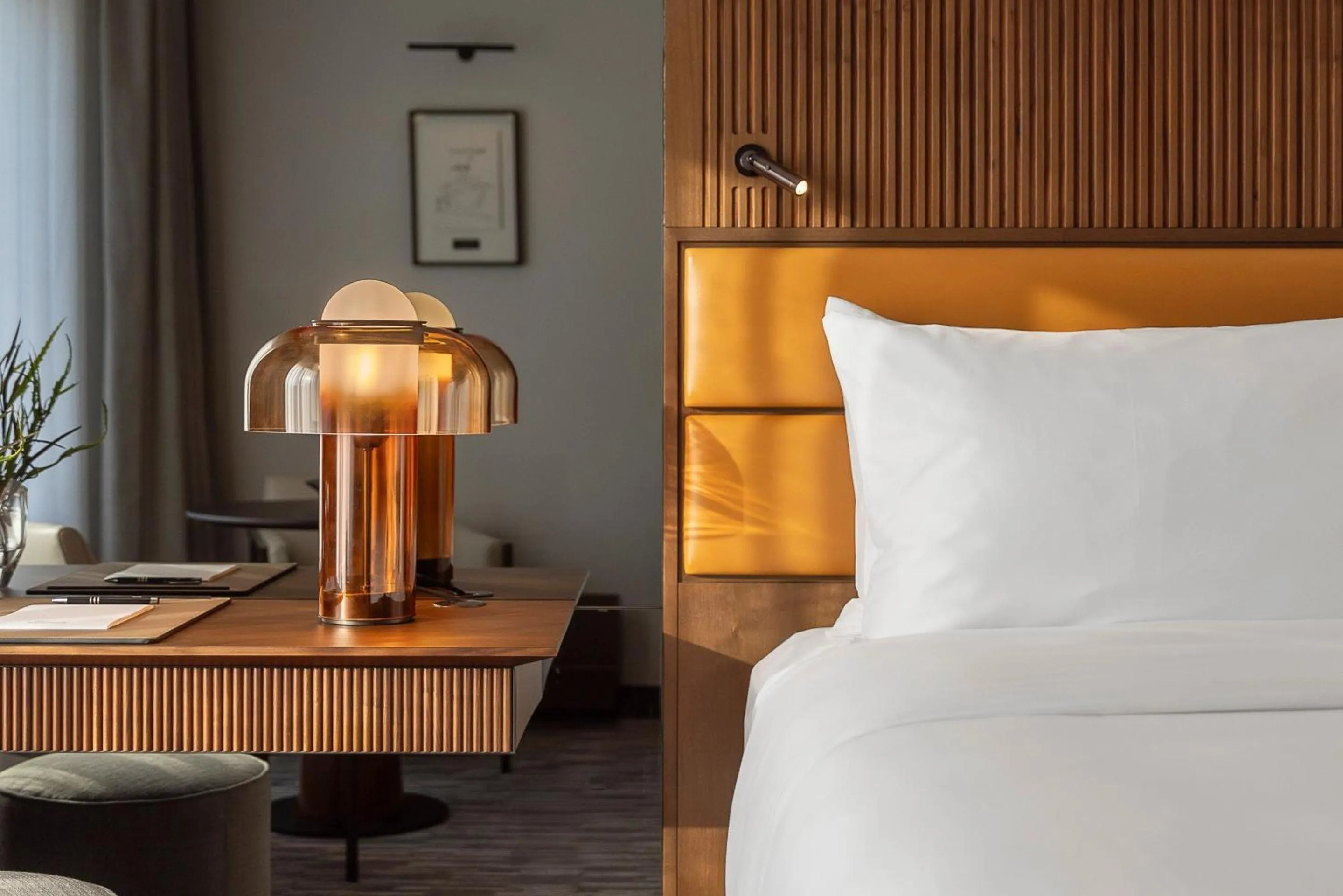 Bed in Fairmont Golden Prague