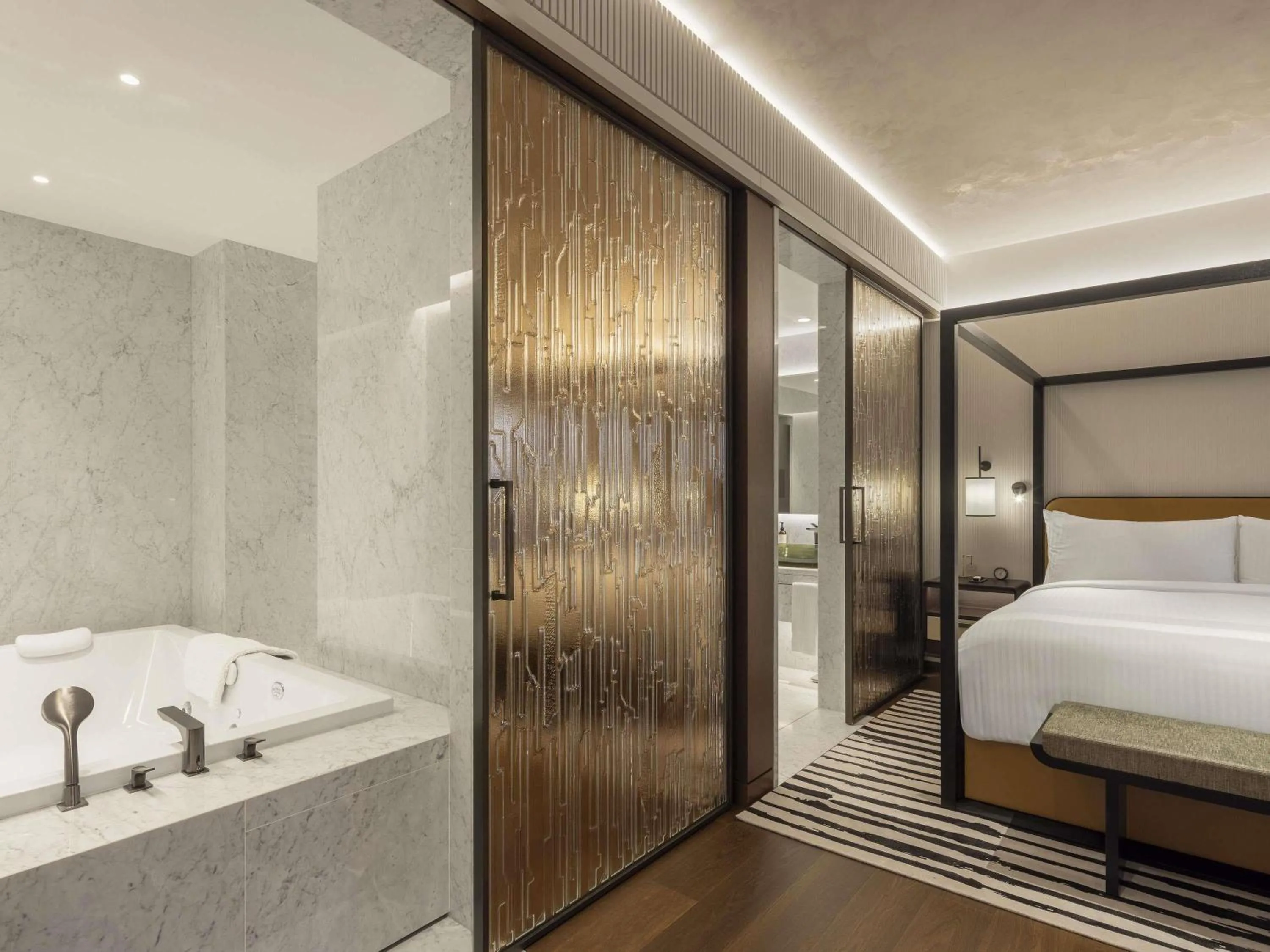 Bedroom, Bed in Fairmont Golden Prague