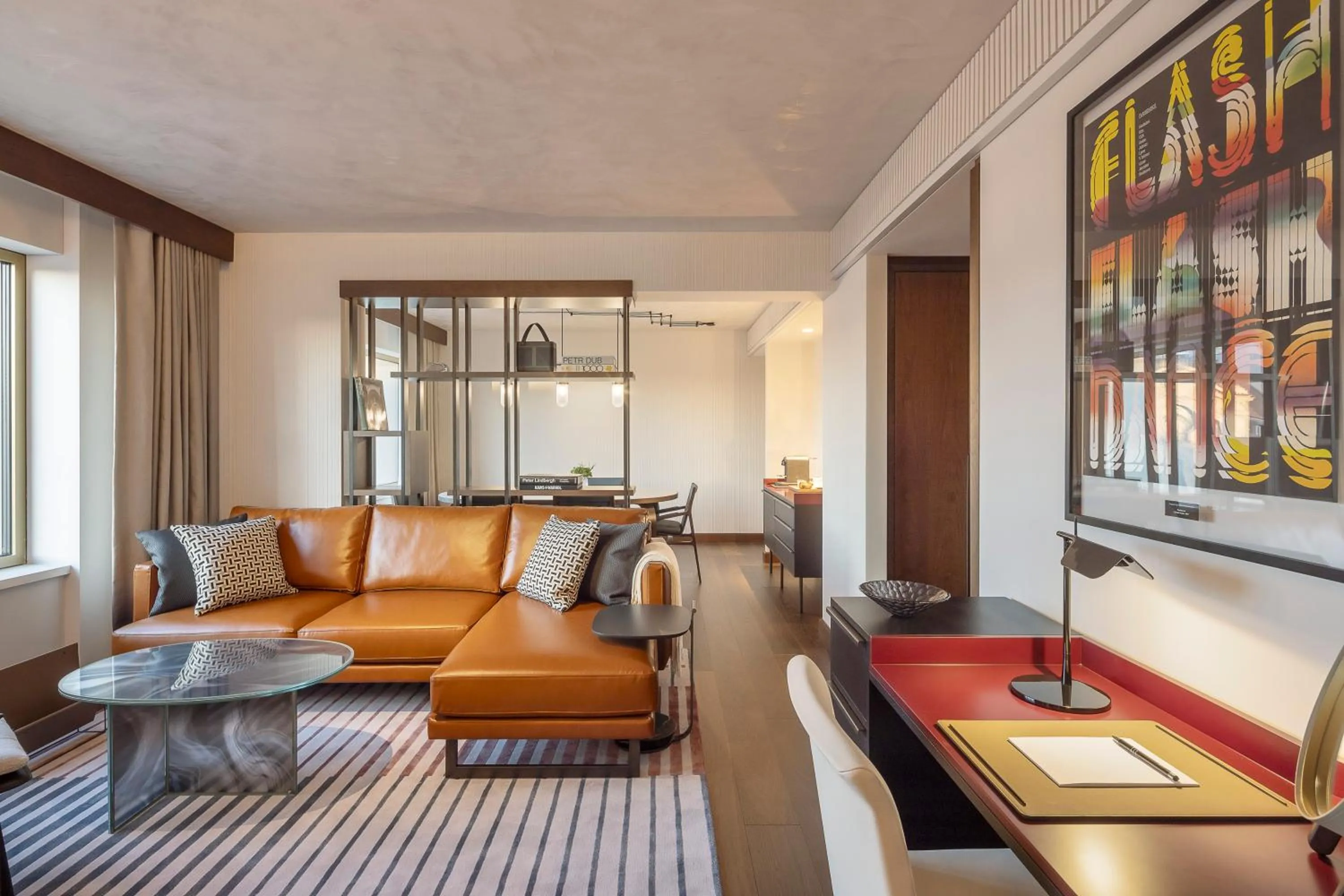 Living room in Fairmont Golden Prague