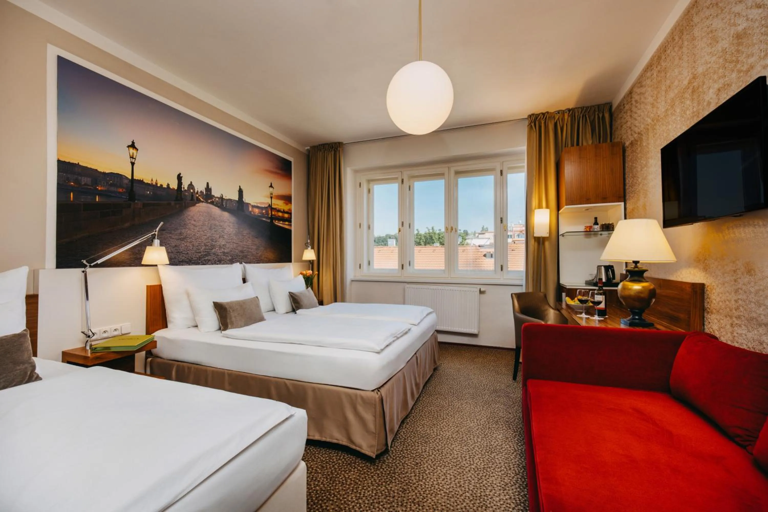 Bedroom, Bed in Metropolitan Old Town Hotel - Czech Leading Hotels