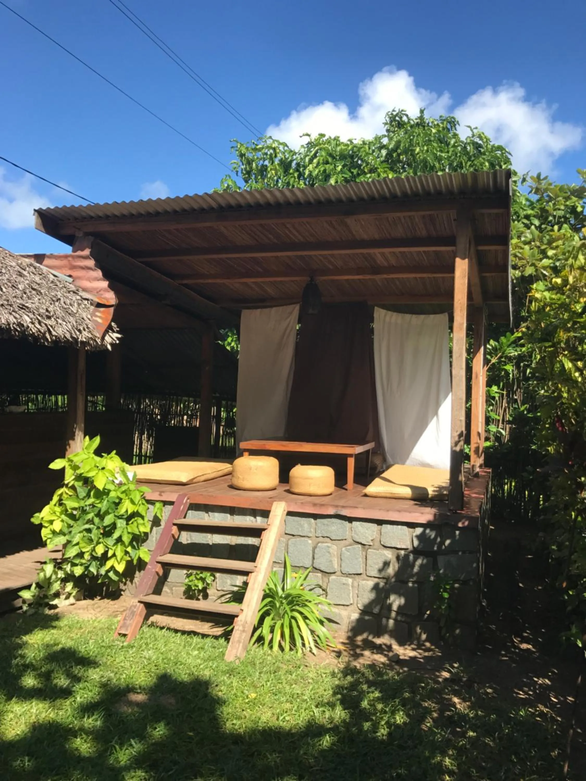 Garden view in Chez Nath
