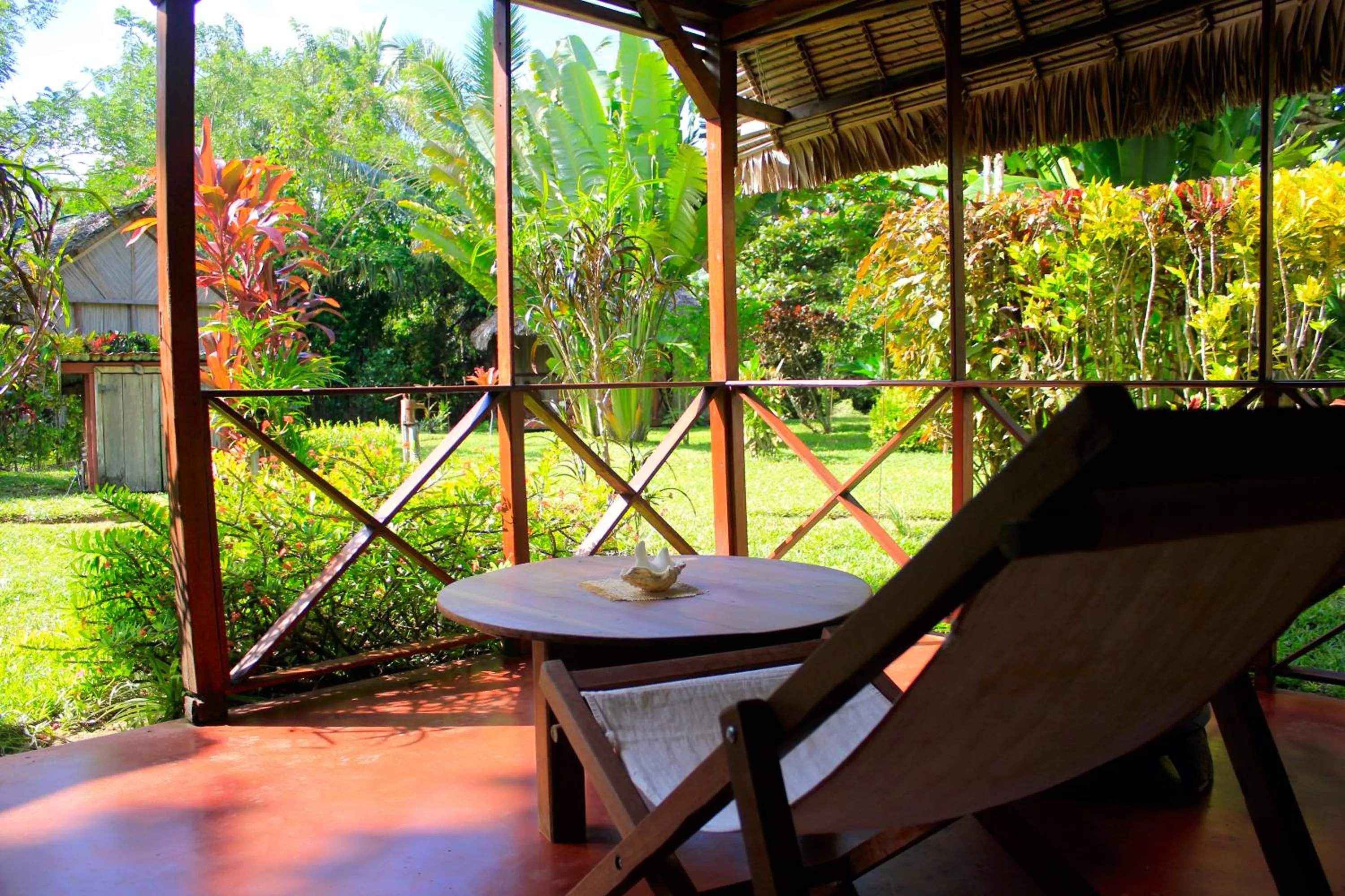 Garden view in Chez Nath