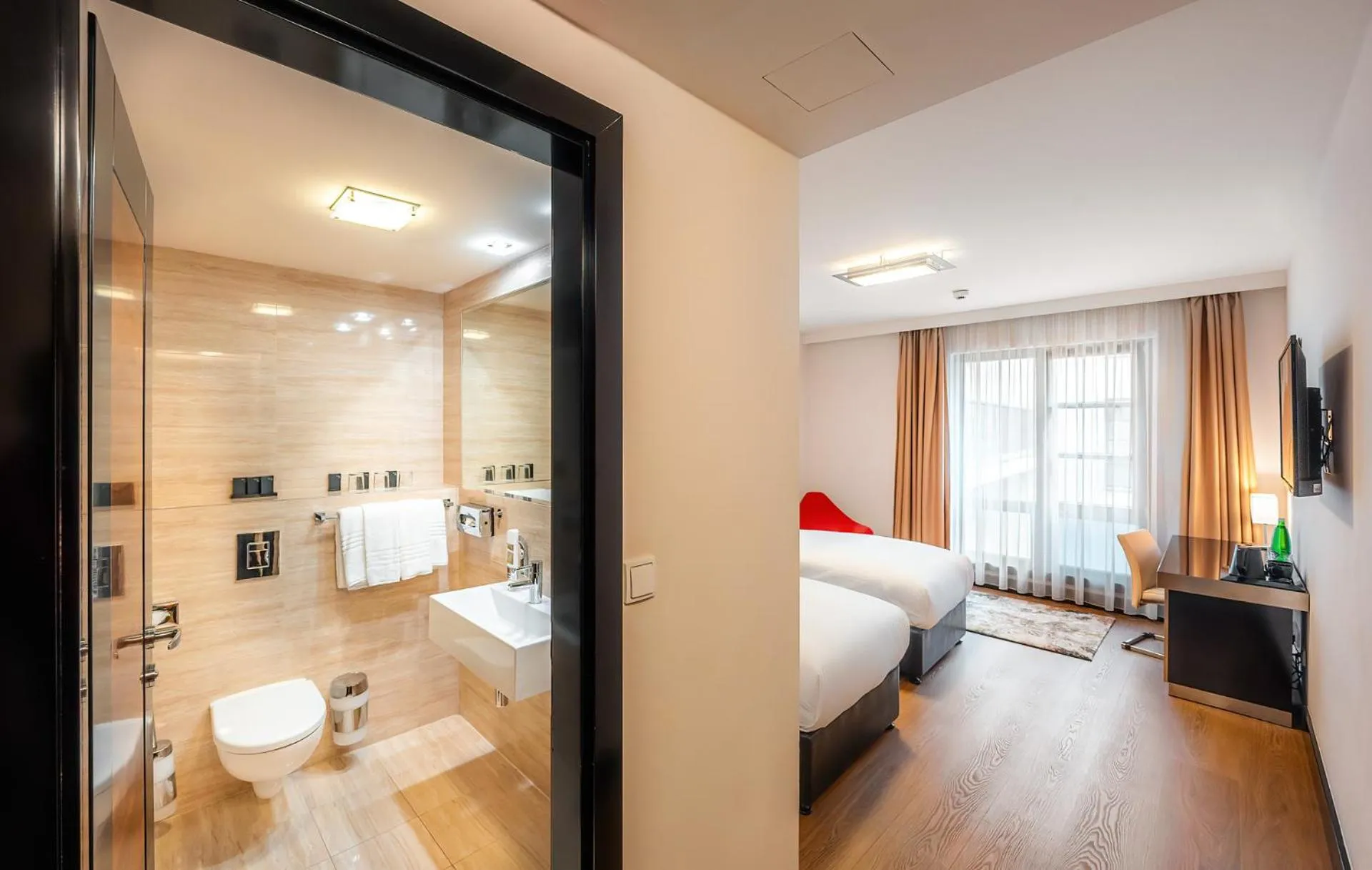 Bedroom in Grand Majestic Hotel Prague