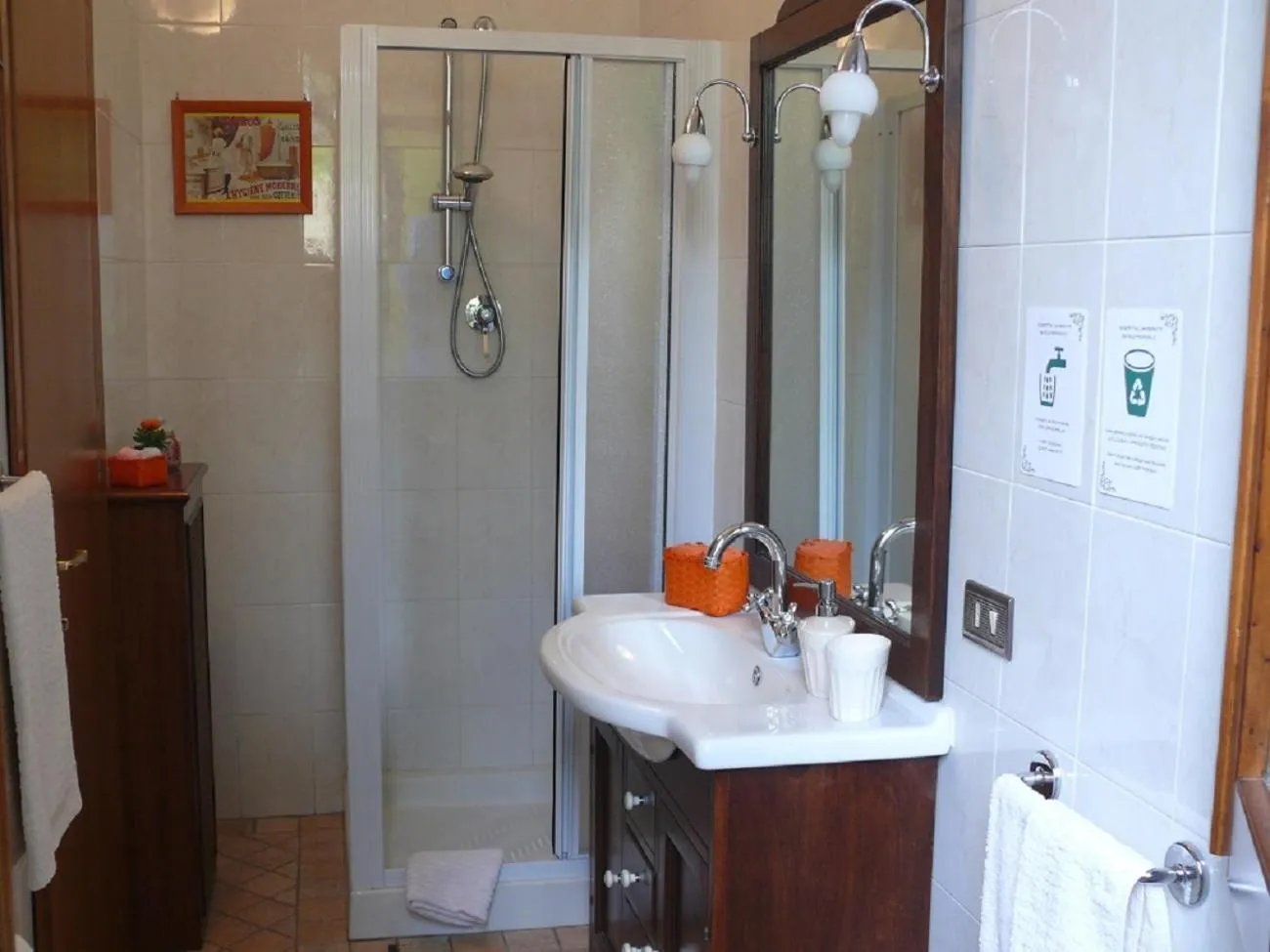 Shower in Antica Bottega di Vinci