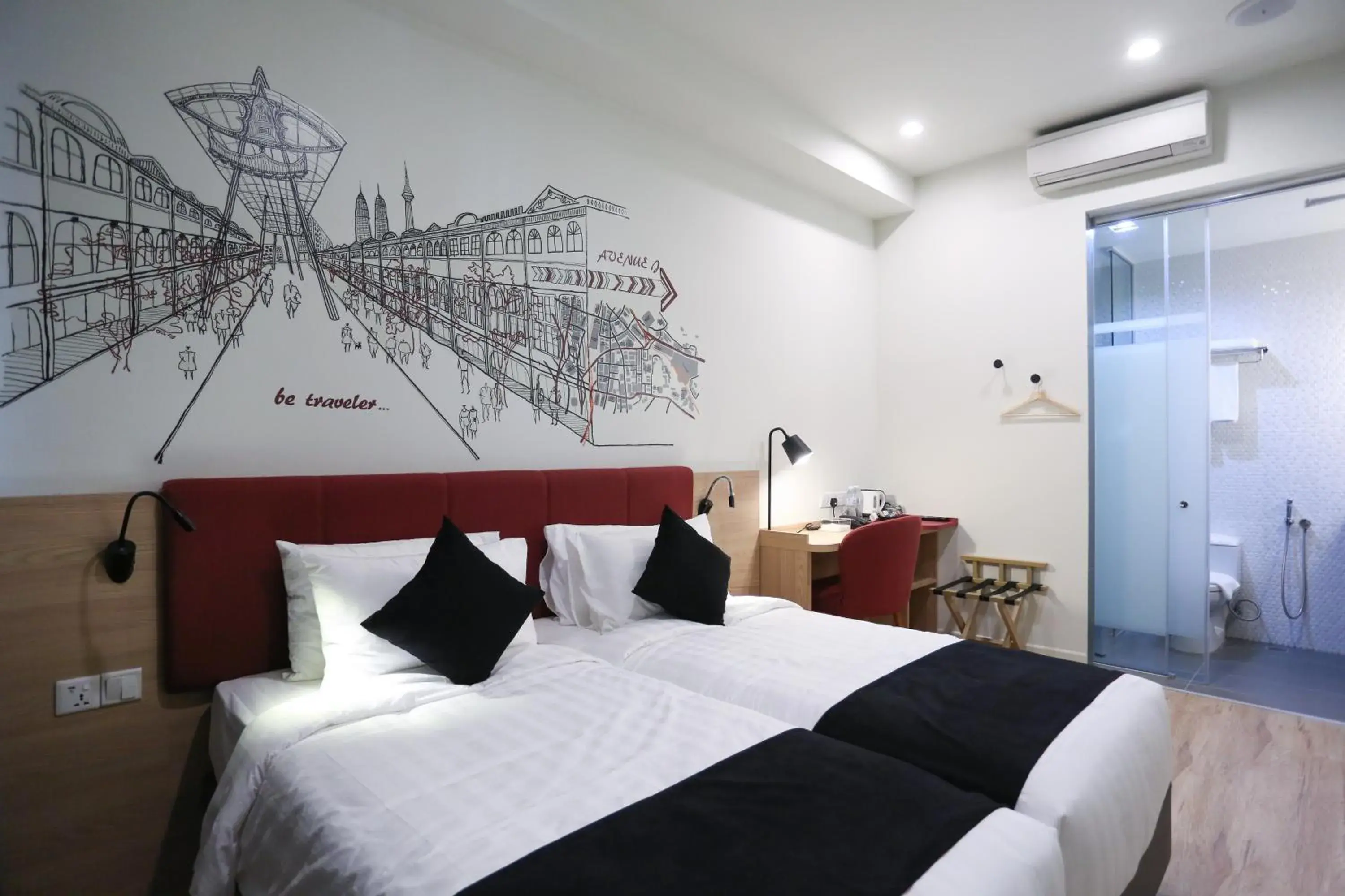 Bed in Avenue J Hotel, Central Market Bed in Avenue J Hotel, Central Market