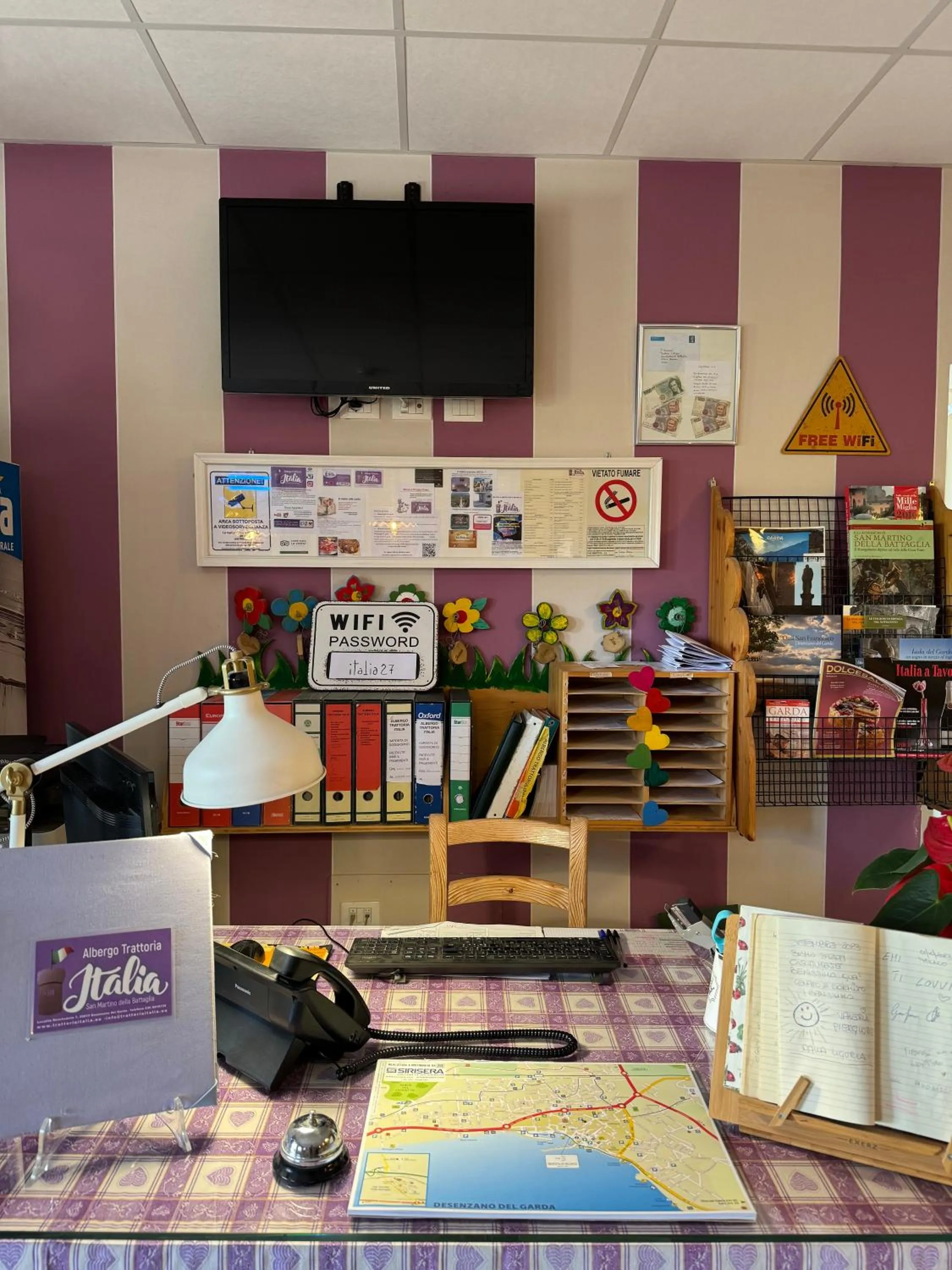 Lobby or reception in Albergo Trattoria Italia