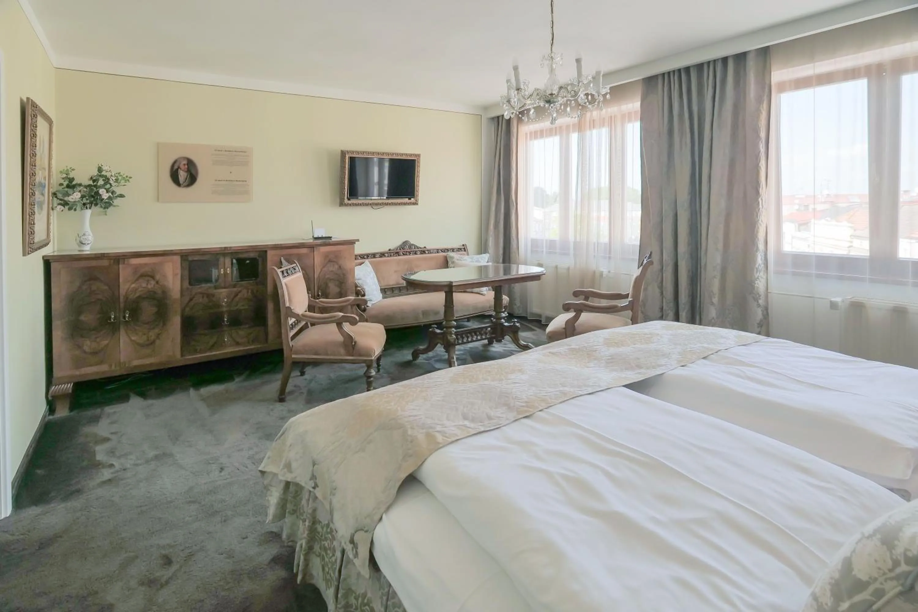 Bed in Hotel Zlatá Hvězda