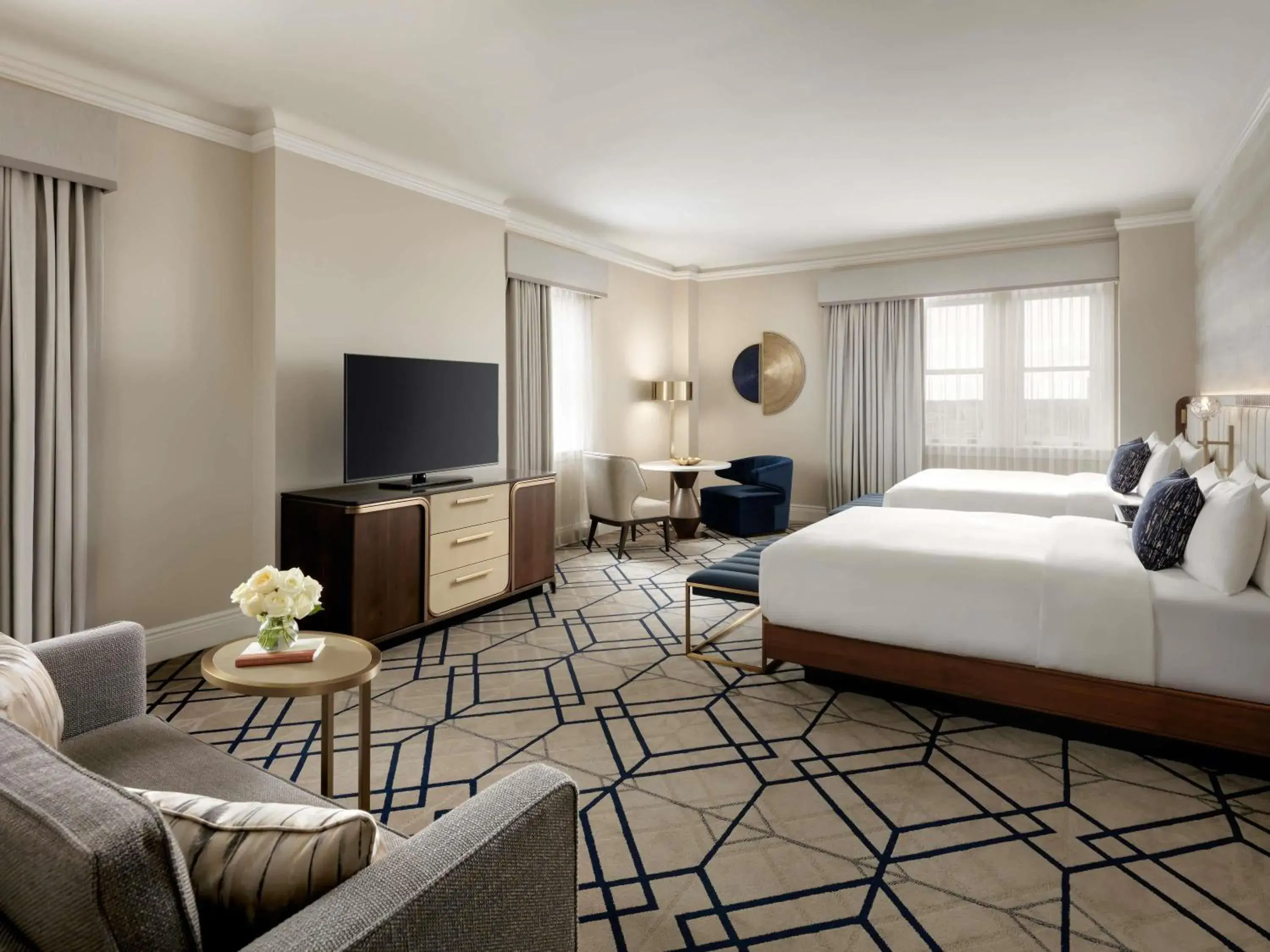 Bedroom, Bed in Fairmont Hotel Macdonald Bedroom, Bed in Fairmont Hotel Macdonald