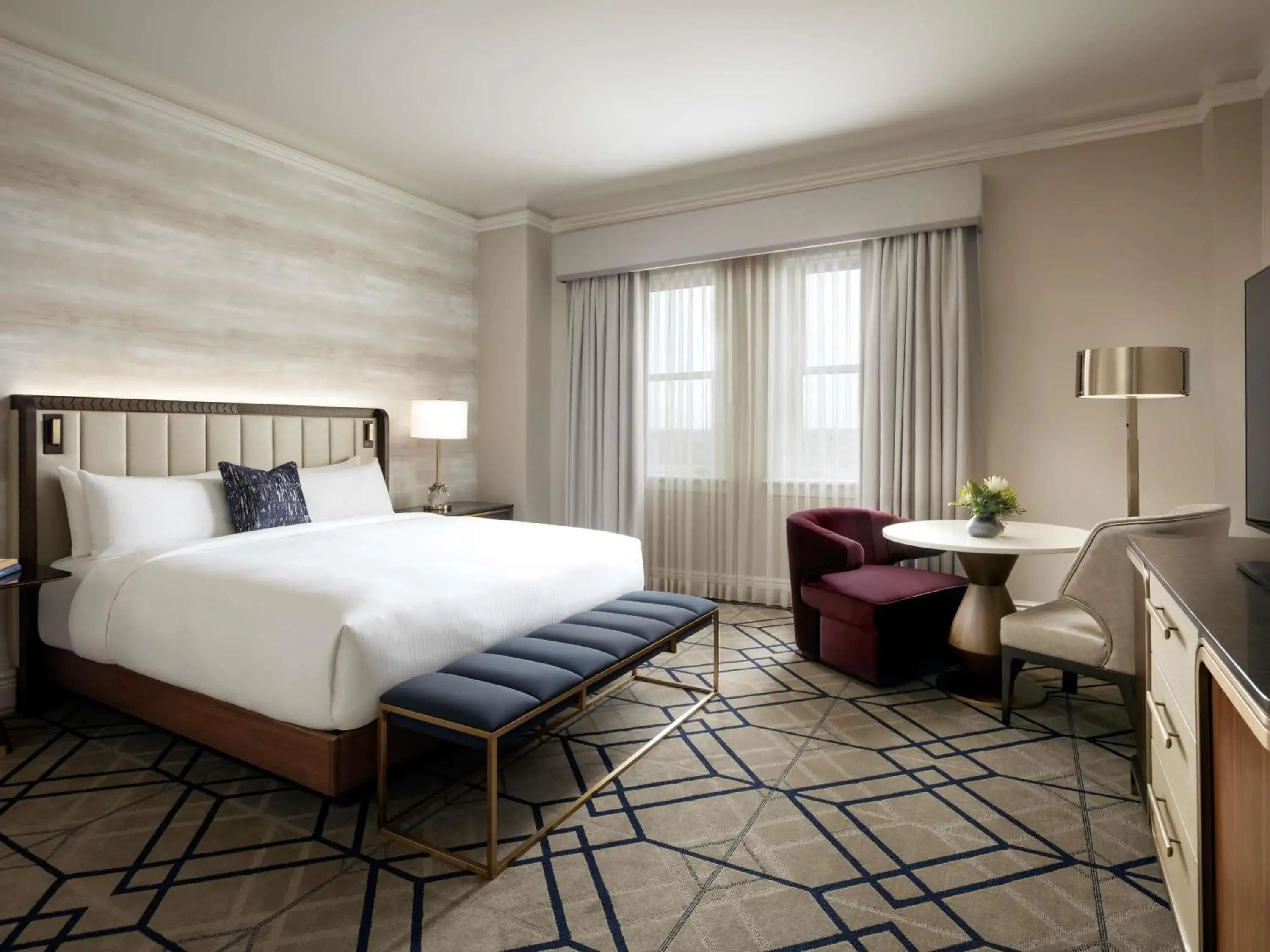 Fairmont King Room with River View in Fairmont Hotel Macdonald Fairmont King Room with River View in Fairmont Hotel Macdonald