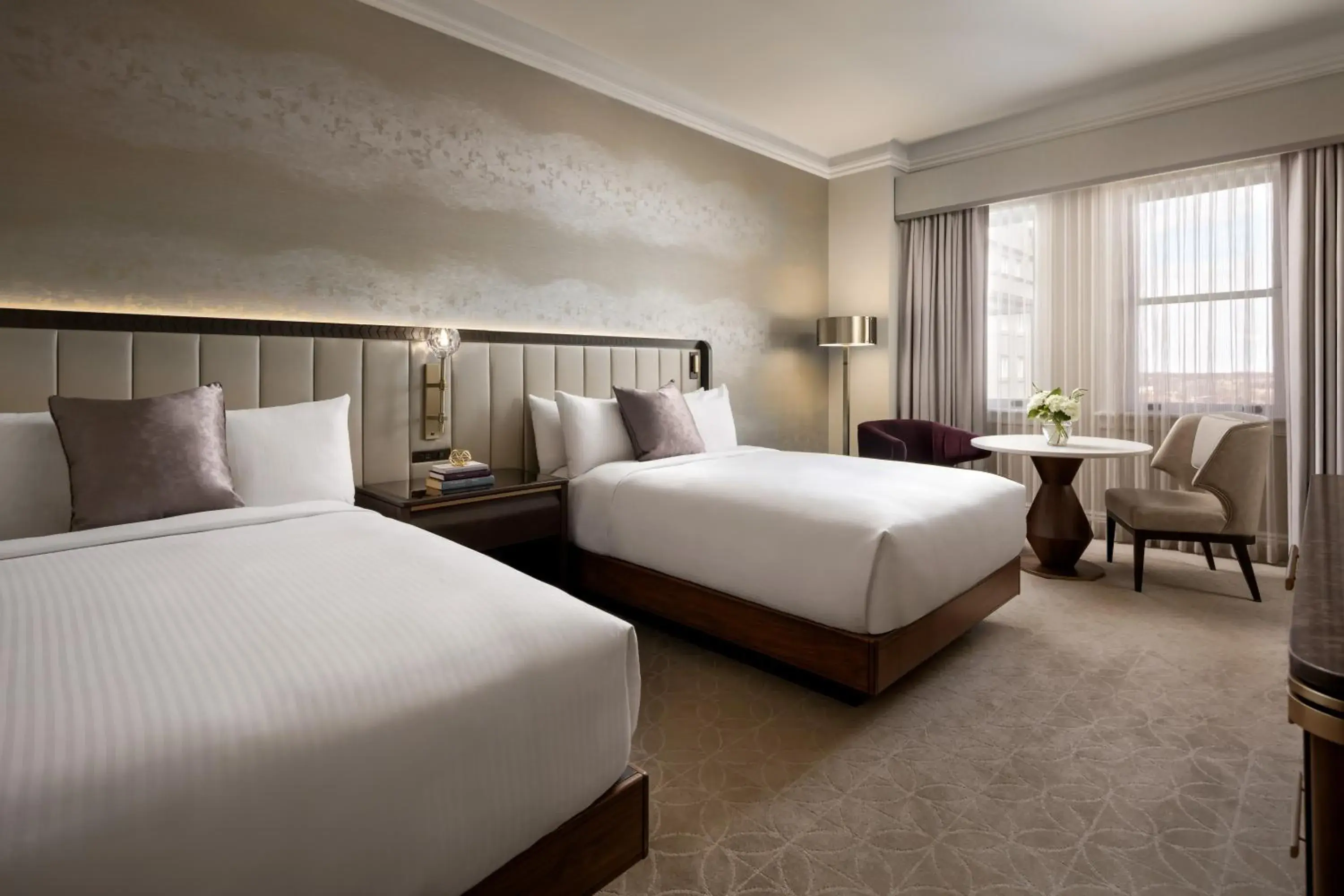 Double Room with Two Double Beds and View in Fairmont Hotel Macdonald Double Room with Two Double Beds and View in Fairmont Hotel Macdonald