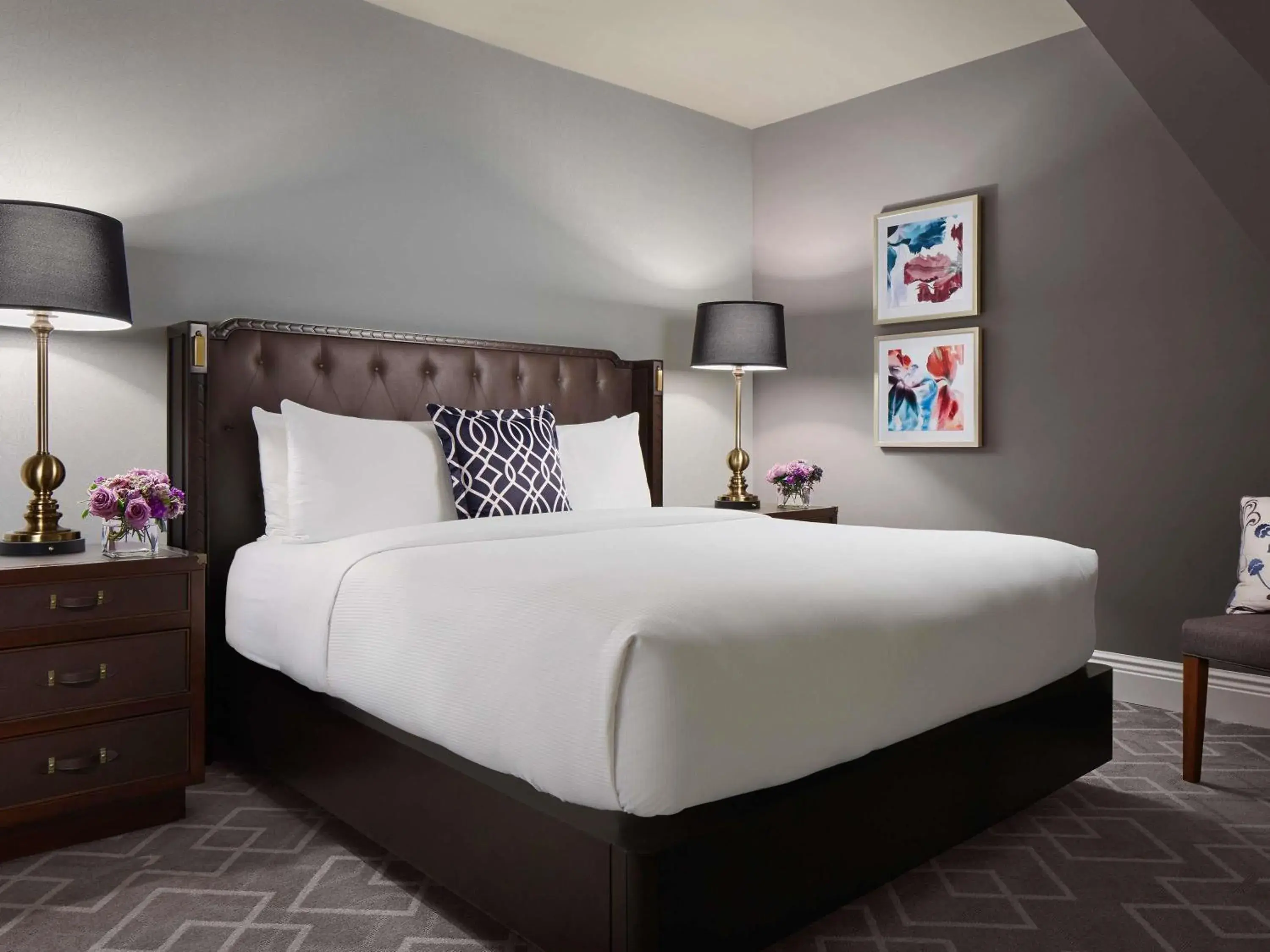 Bedroom, Bed in Fairmont Hotel Macdonald Bedroom, Bed in Fairmont Hotel Macdonald