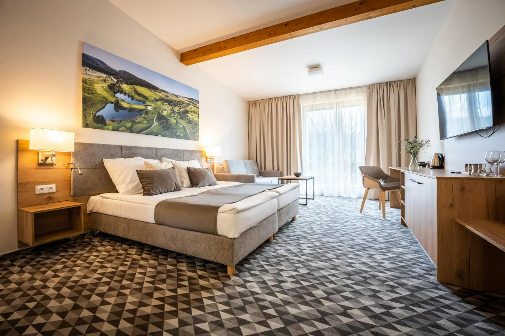 Bed in Hotel Kaskáda