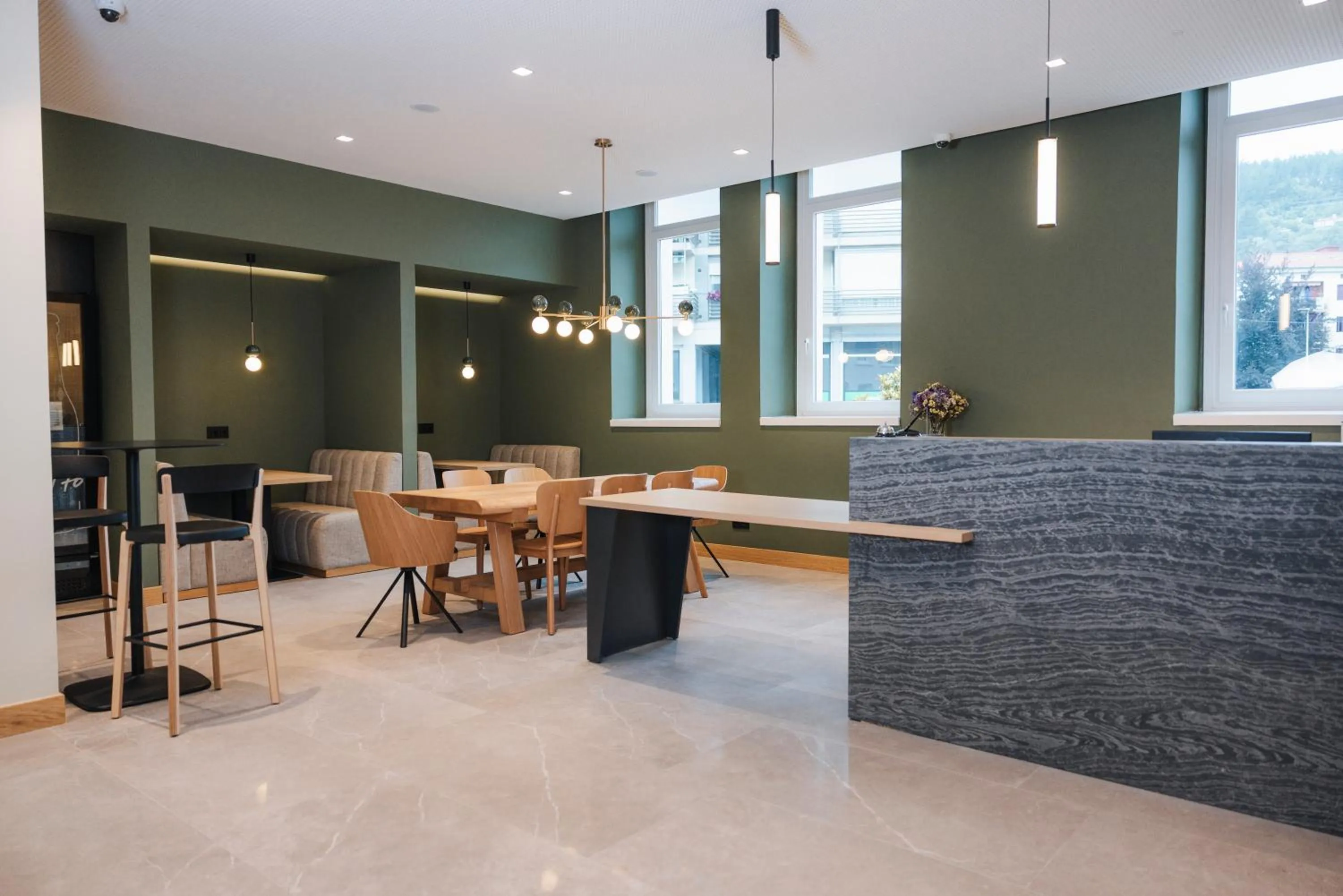 Seating area in Mondragon Hotela