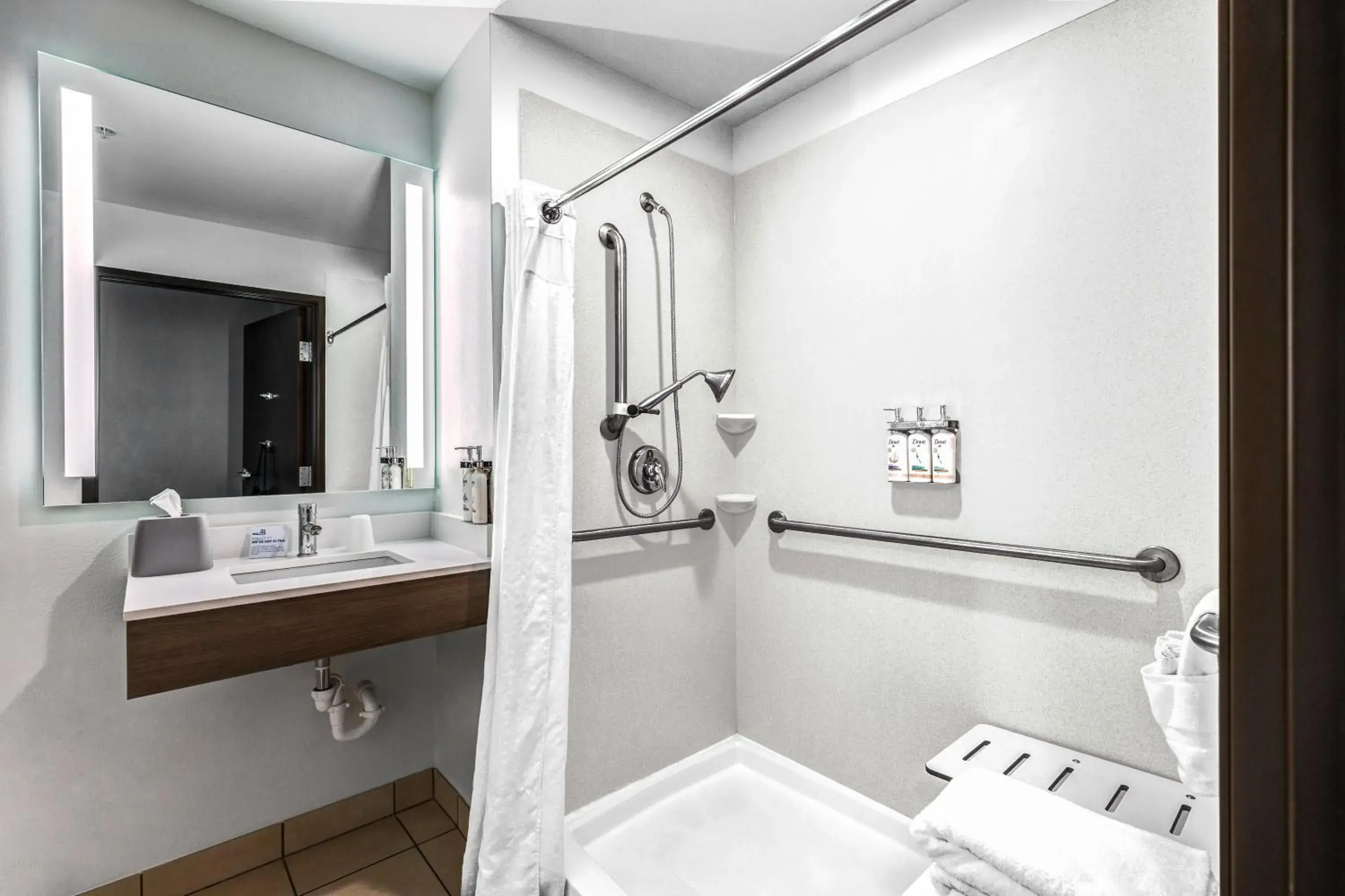Queen Room with Two Queen Beds - Disability Access Hearing Accessible - Roll-In Shower in Holiday Inn Express Hotel & Suites Salina by IHG Queen Room with Two Queen Beds - Disability Access Hearing Accessible - Roll-In Shower in Holiday Inn Express Hotel & Suites Salina by IHG