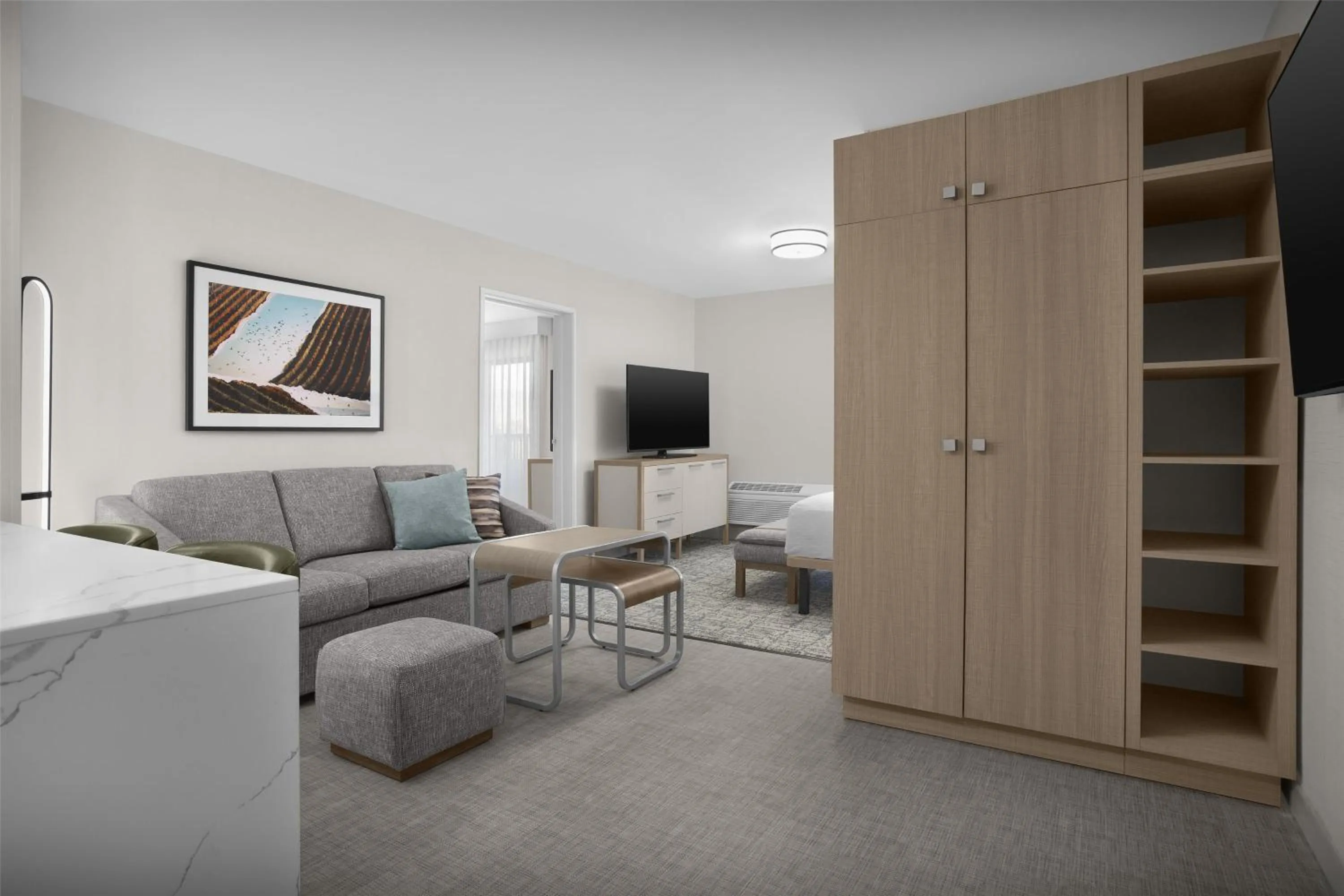 Living room in Homewood Suites by Hilton Santa Maria