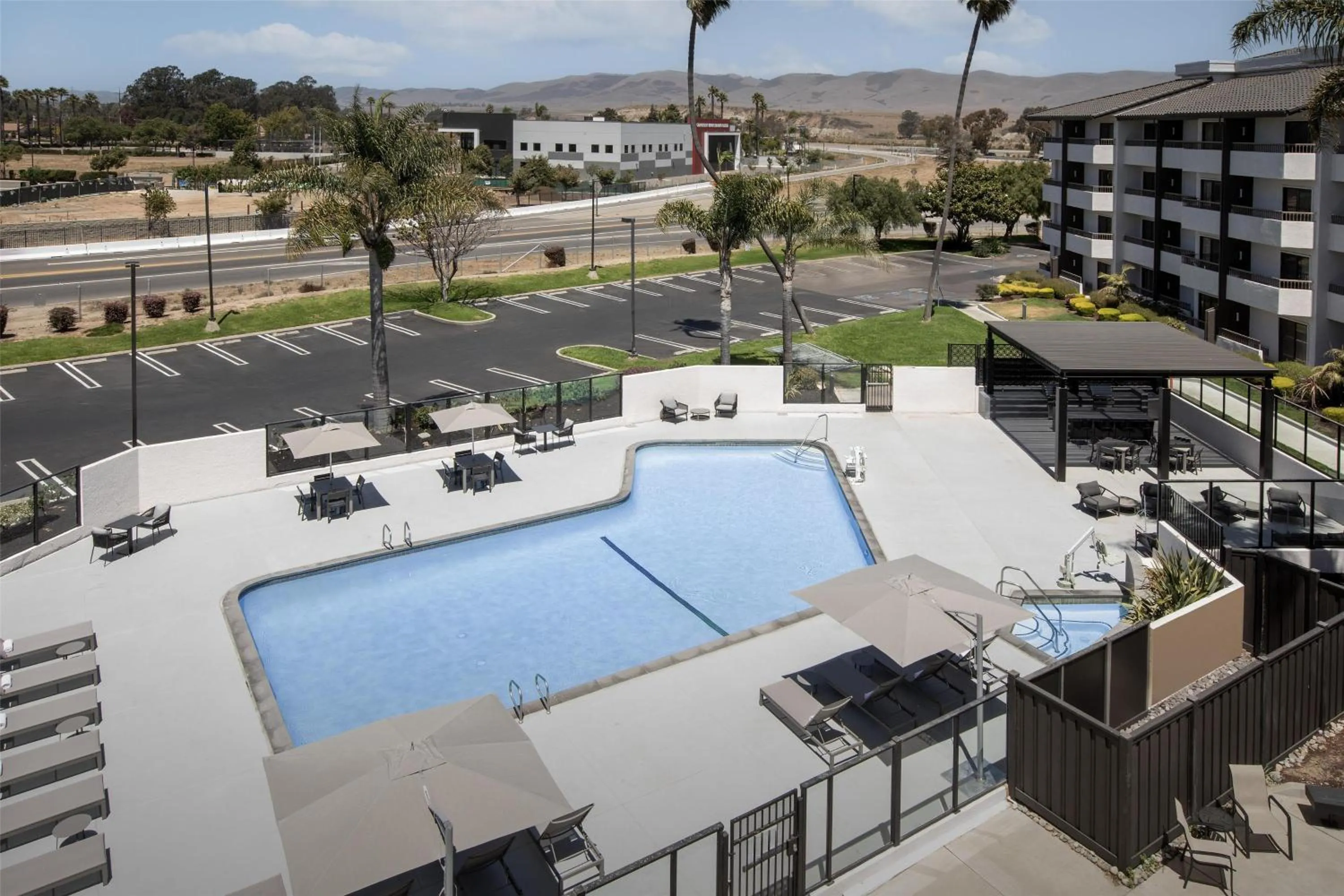 Pool view in Homewood Suites by Hilton Santa Maria