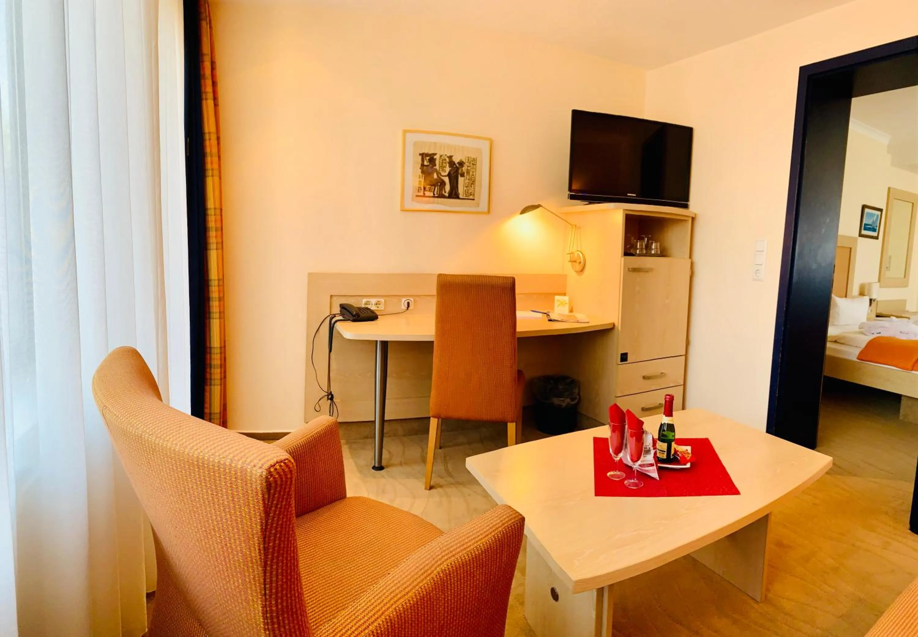 Living room, Bed in Aparthotel Kleine Perle