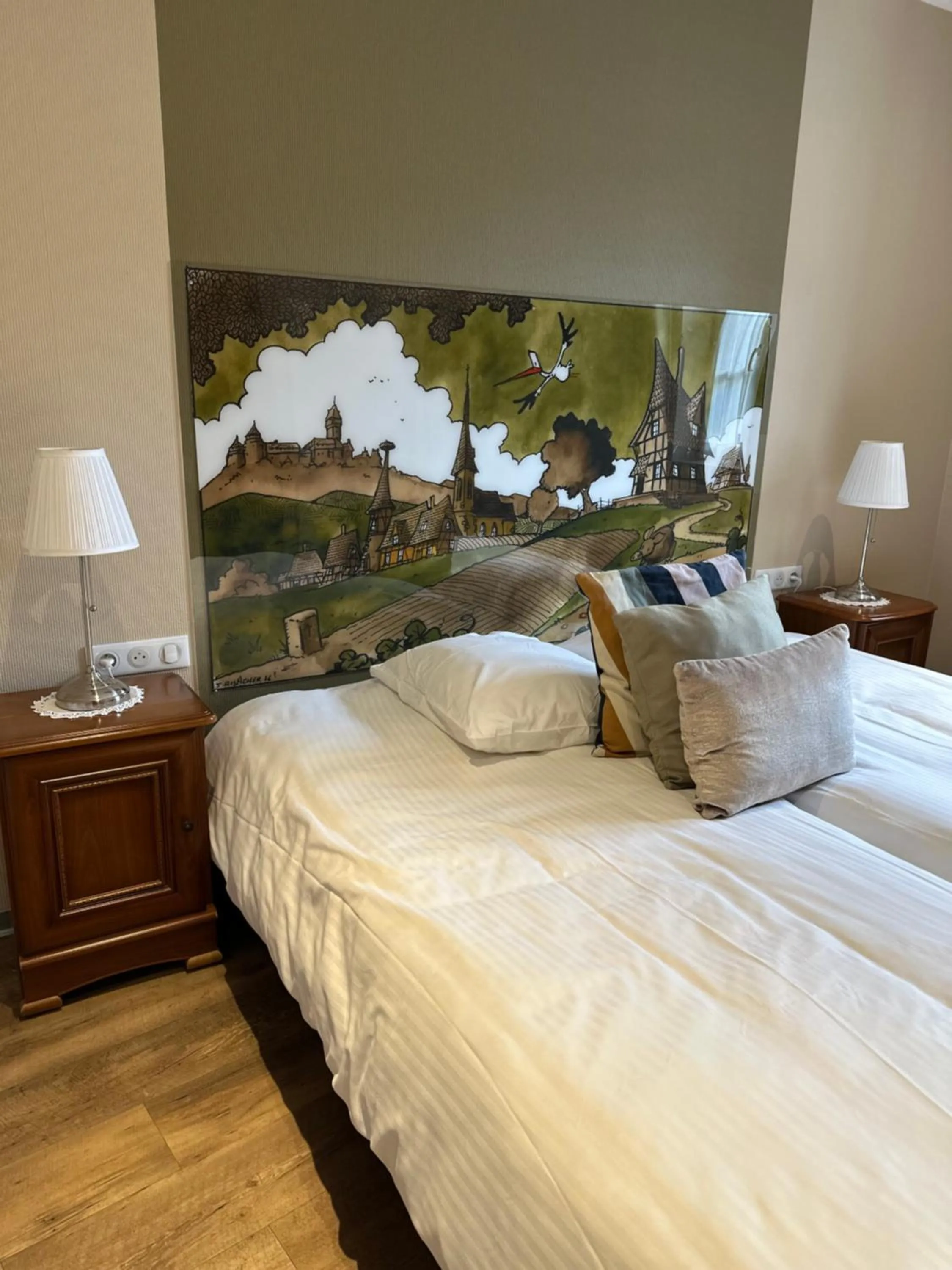 Bed in Auberge Le Meisenberg