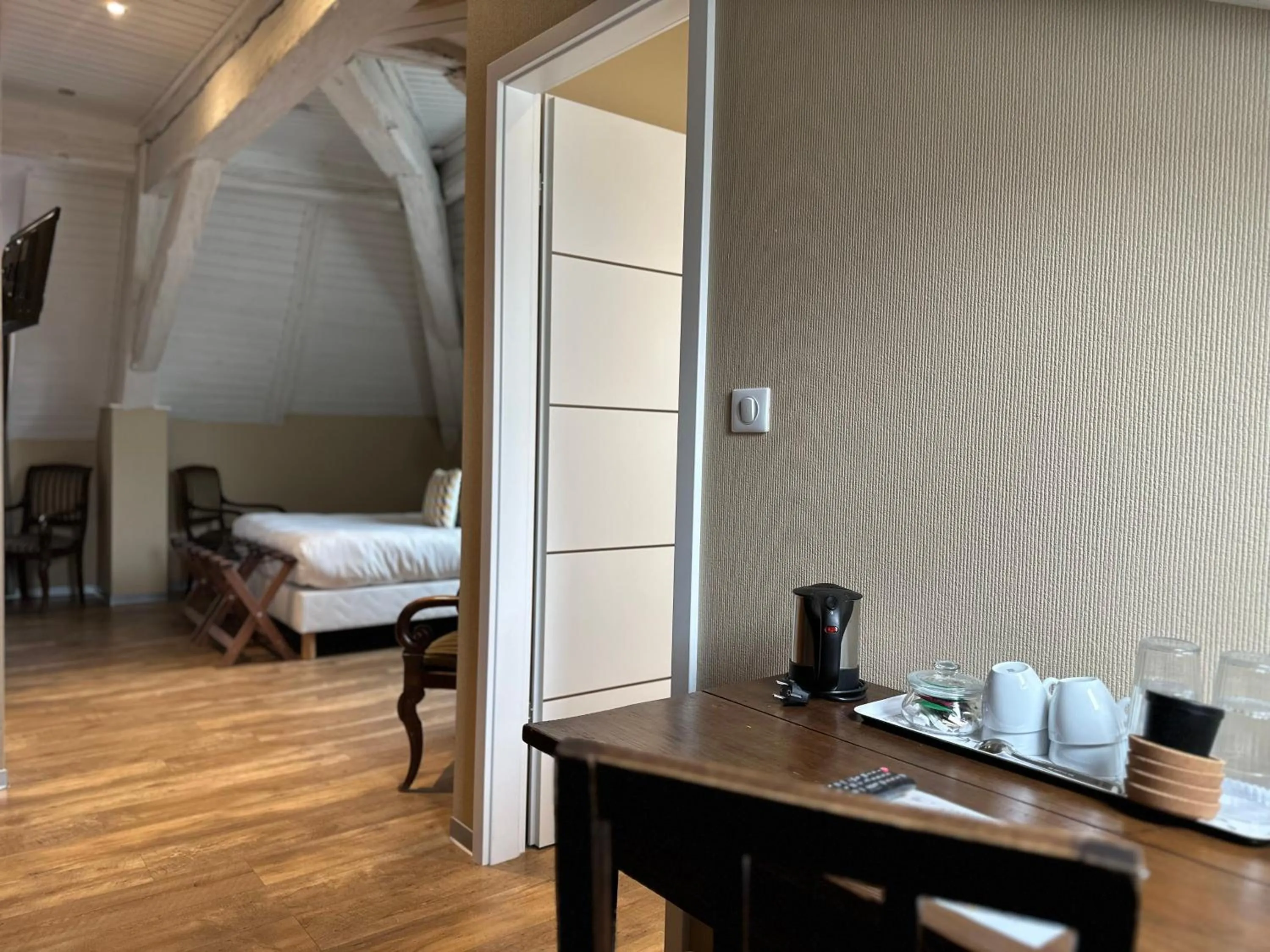 Bed in Auberge Le Meisenberg