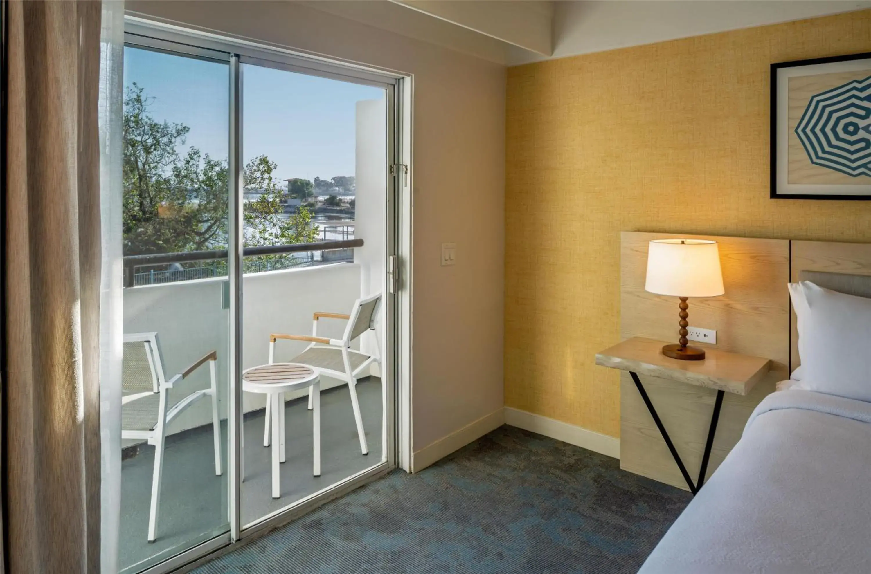 View (from property/room), Bed in Hilton Garden Inn Dana Point Doheny Beach View (from property/room), Bed in Hilton Garden Inn Dana Point Doheny Beach